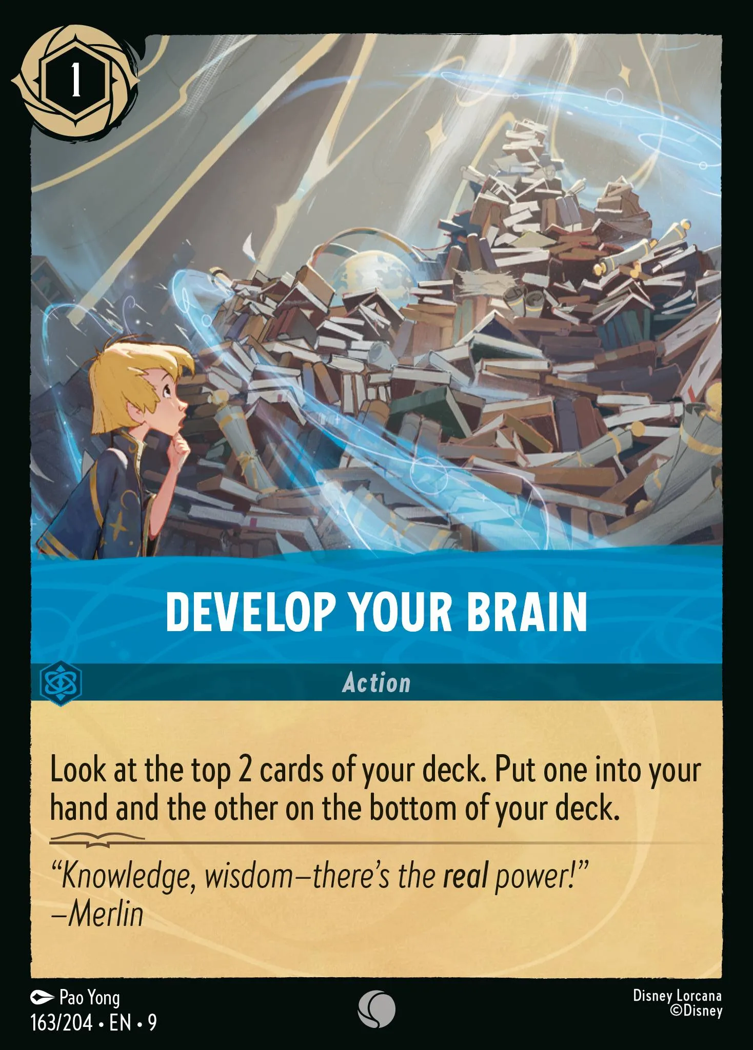 2025 Fabled Develop Your Brain Common #163 Common card image