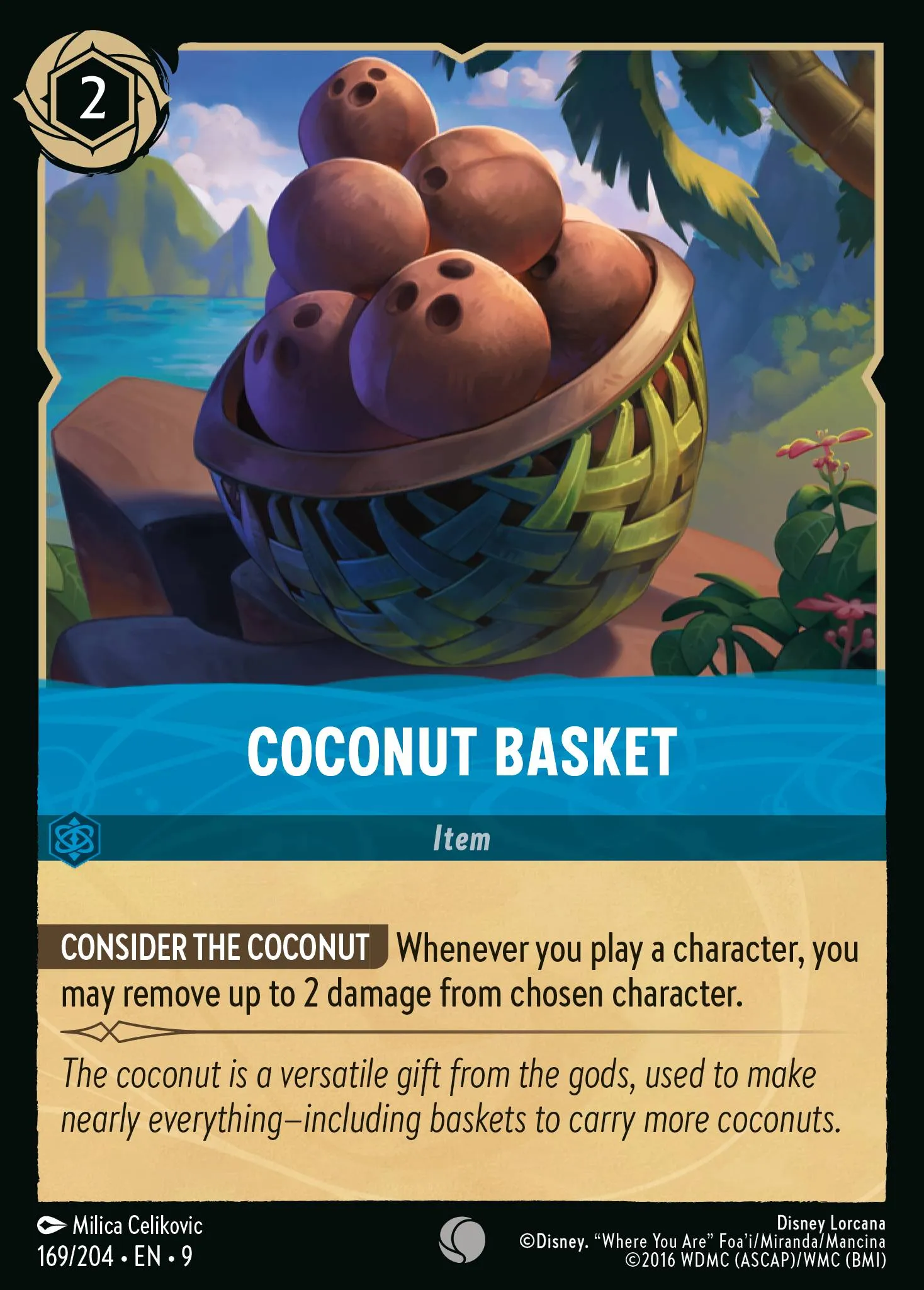 2025 Fabled Coconut Basket #169 Common card image