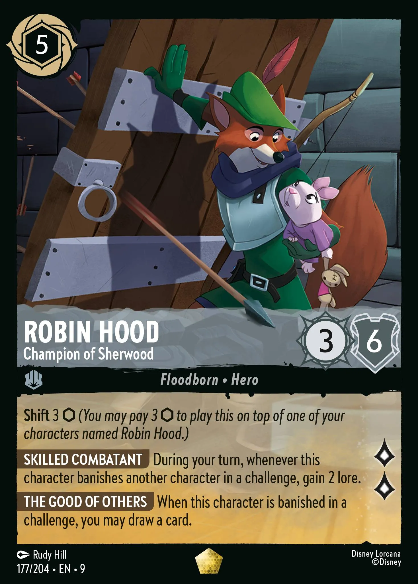 2025 Fabled Robin Hood - Champion of Sherwood #177 Legendary card image