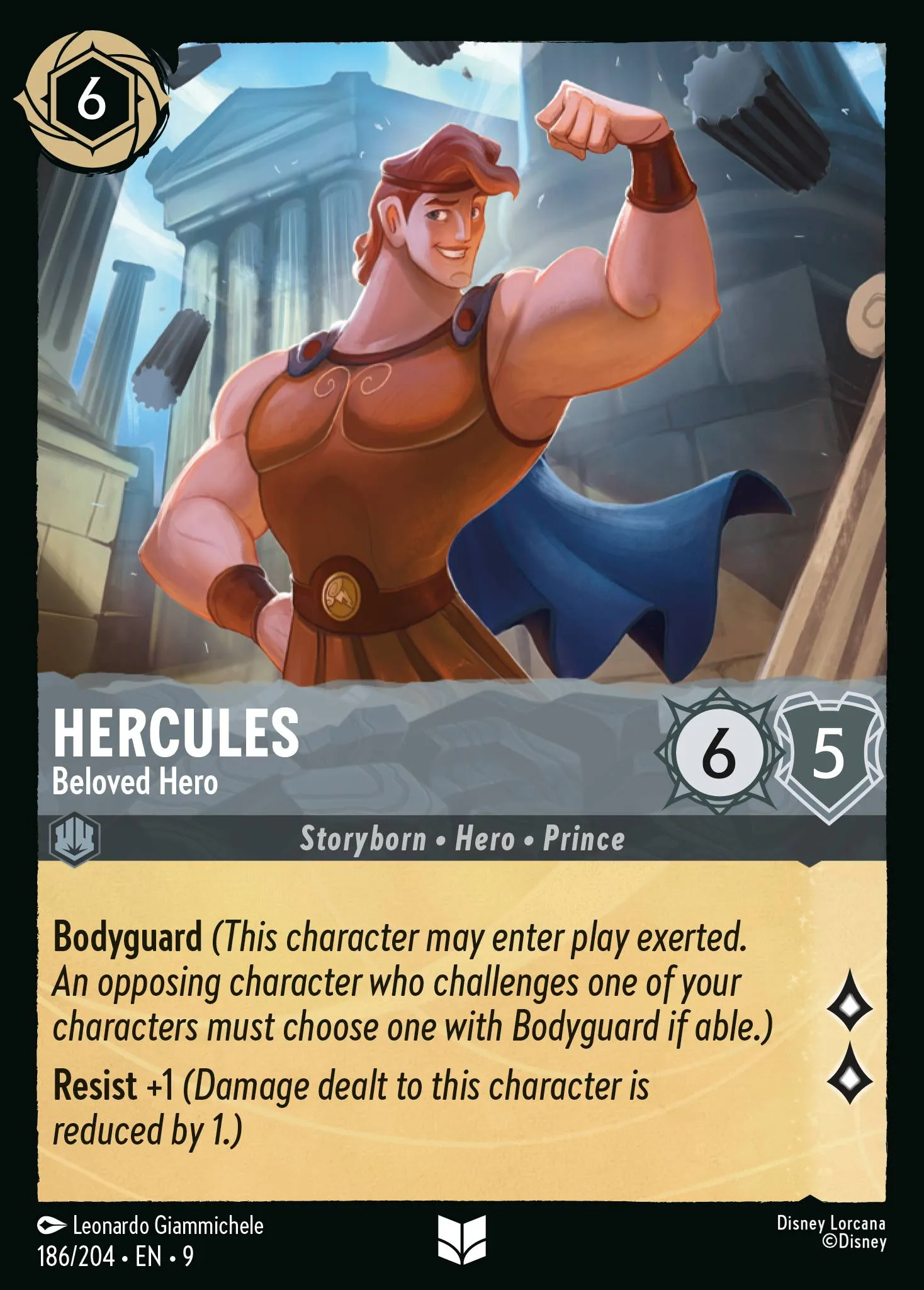 2025 Fabled Hercules - Beloved Hero #186 Uncommon card image