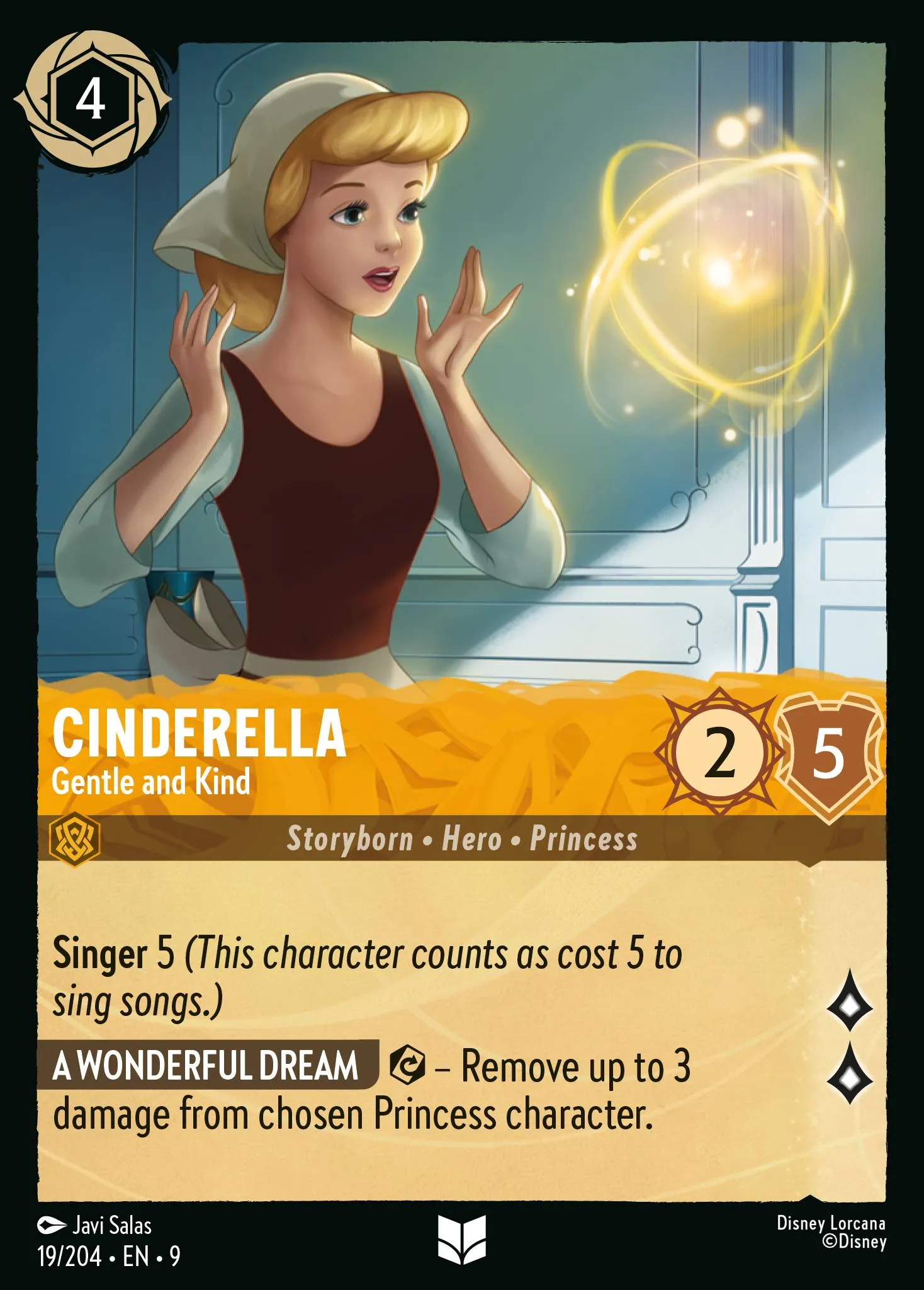 2025 Fabled Cinderella - Gentle and Kind Uncommon #19 Uncommon card image