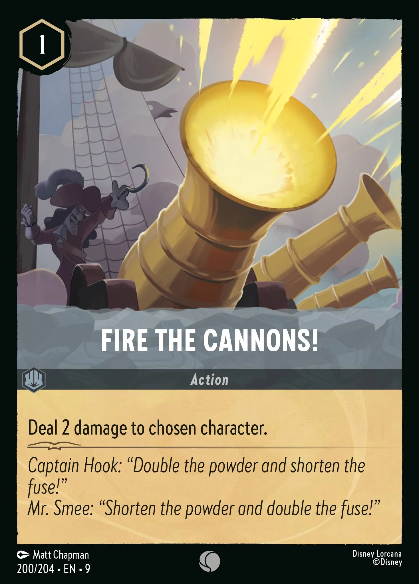 2025 Fabled Fire the Cannons! #200 Common card image