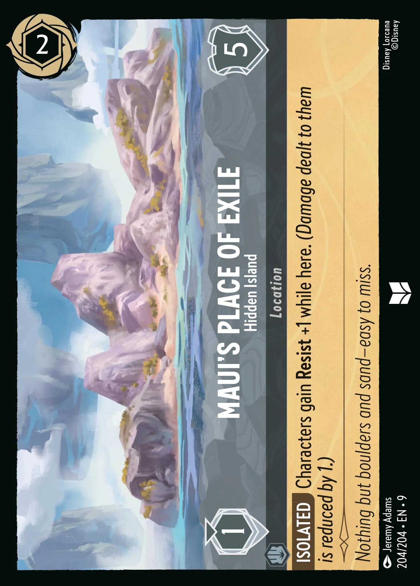 2025 Fabled Maui's Place of Exile - Hidden Island #204 Uncommon card image