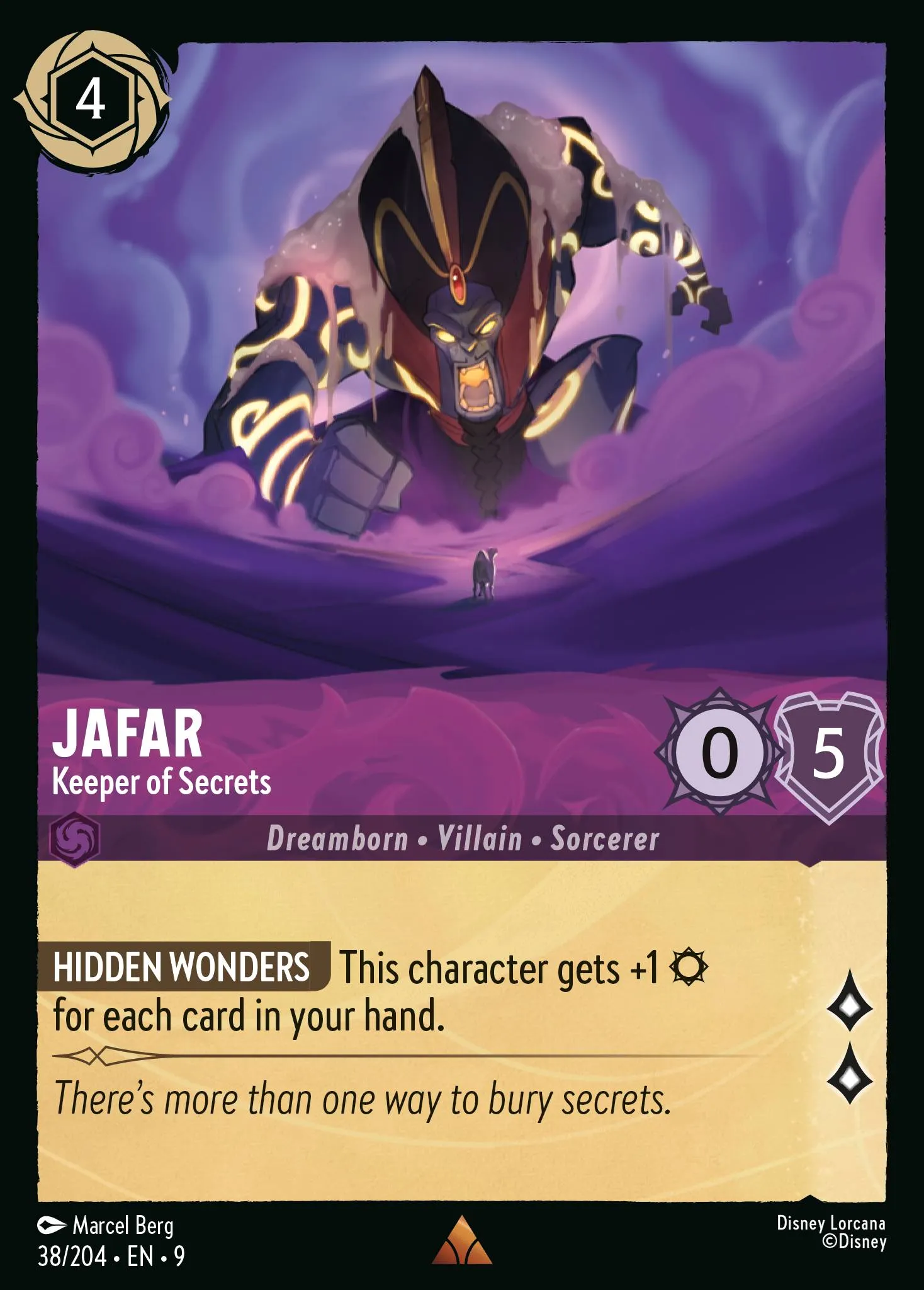 2025 Fabled Jafar - Keeper of Secrets Rare #38 Rare card image