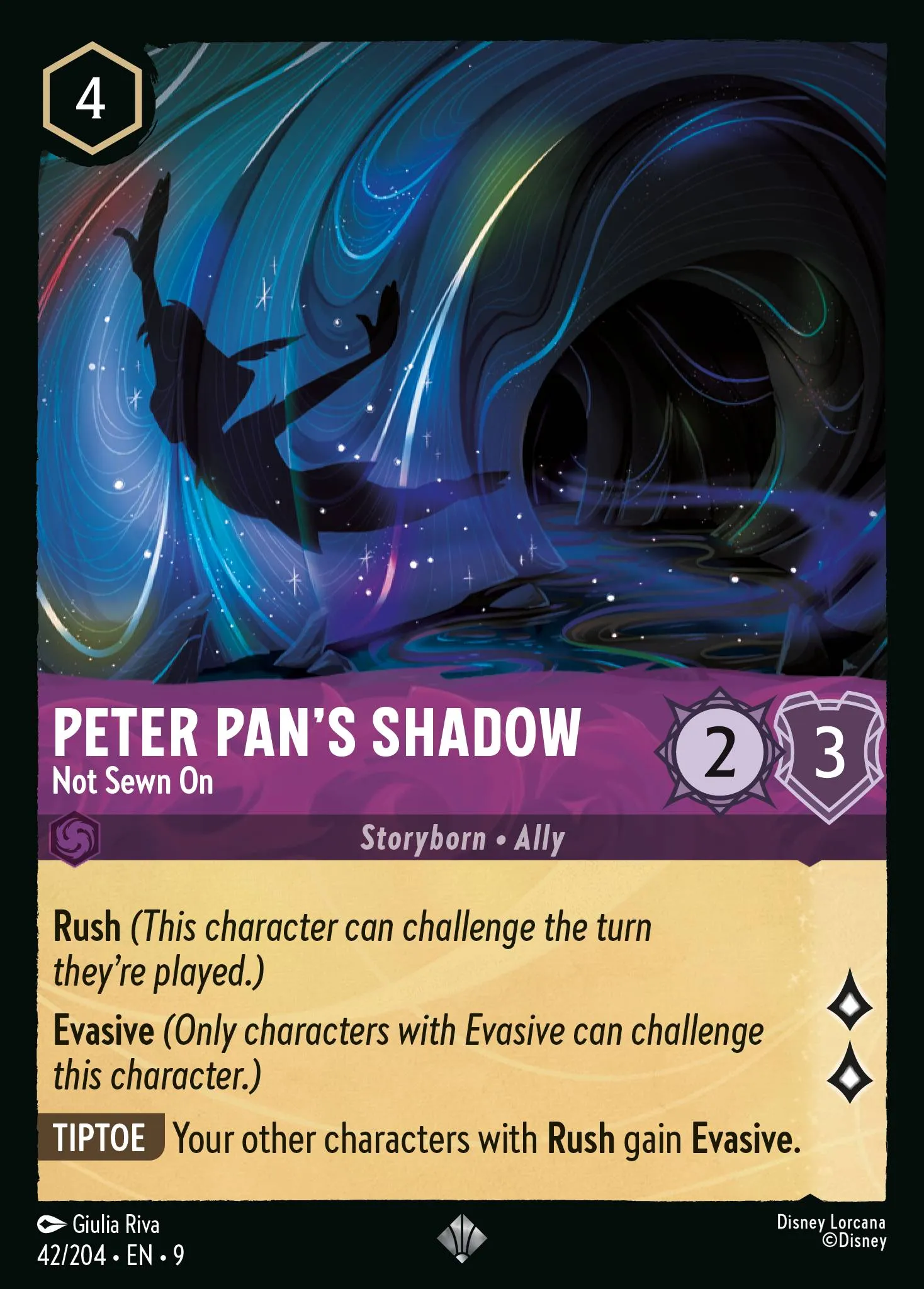 2025 Fabled Peter Pan's Shadow - Not Sewn On Super Rare #42 Super Rare card image