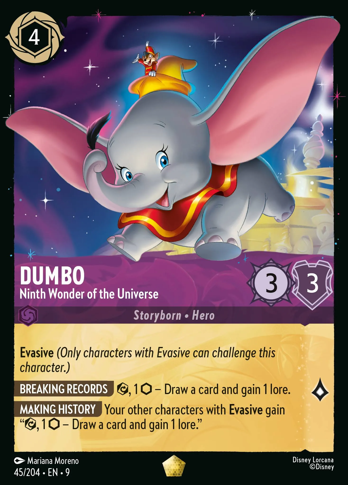 2025 Fabled Dumbo - Ninth Wonder of the Universe Legendary #45 Legendary card image