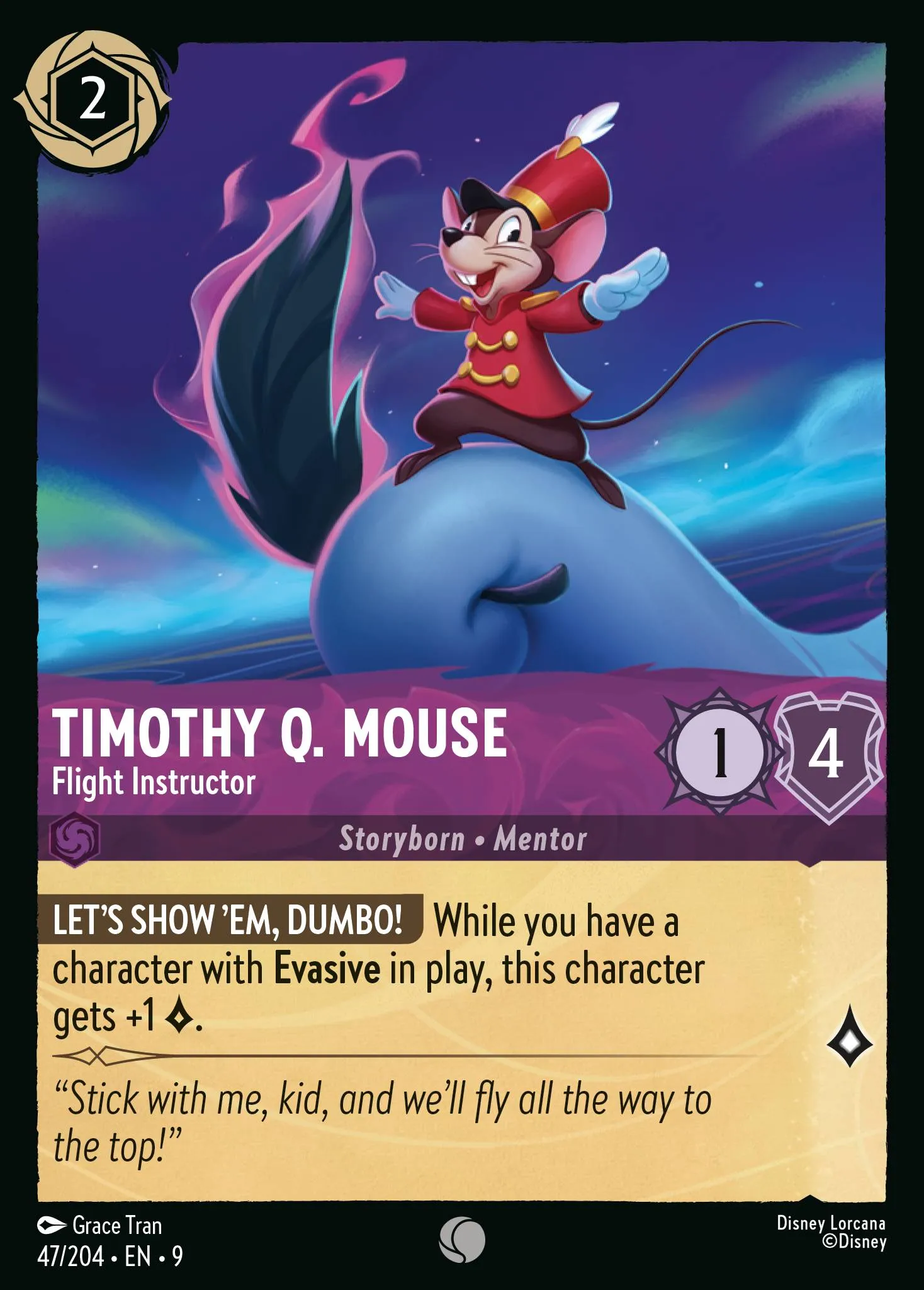 2025 Fabled Timothy Q. Mouse - Flight Instructor Common #47 Common card image