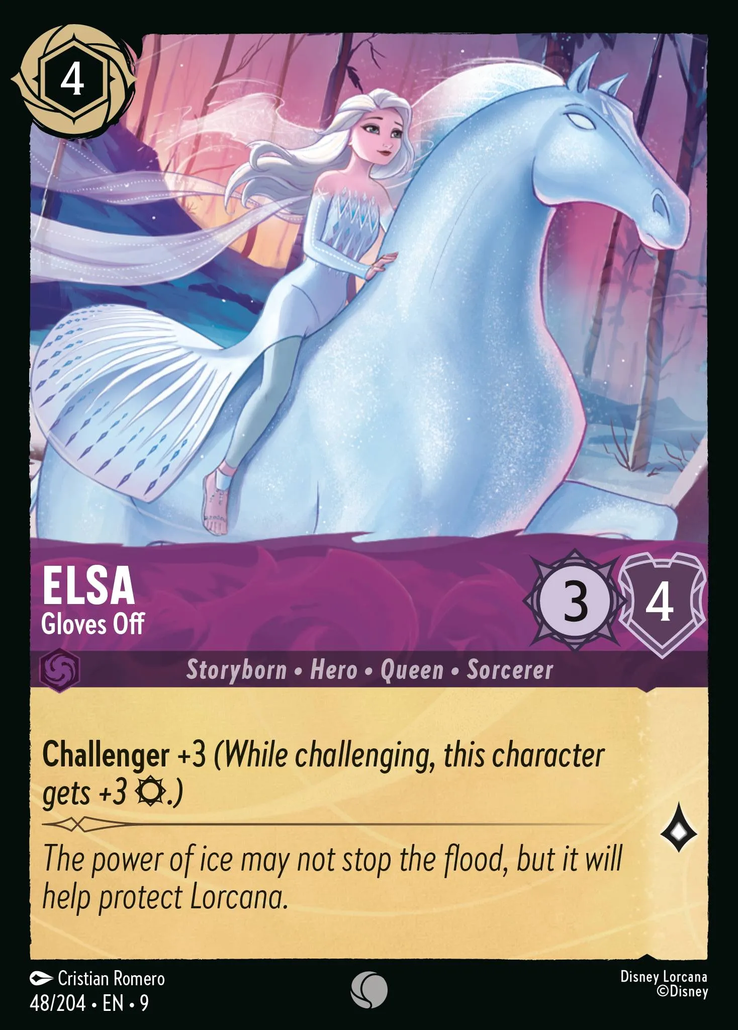2025 Fabled Elsa - Gloves Off Common #48 Common card image