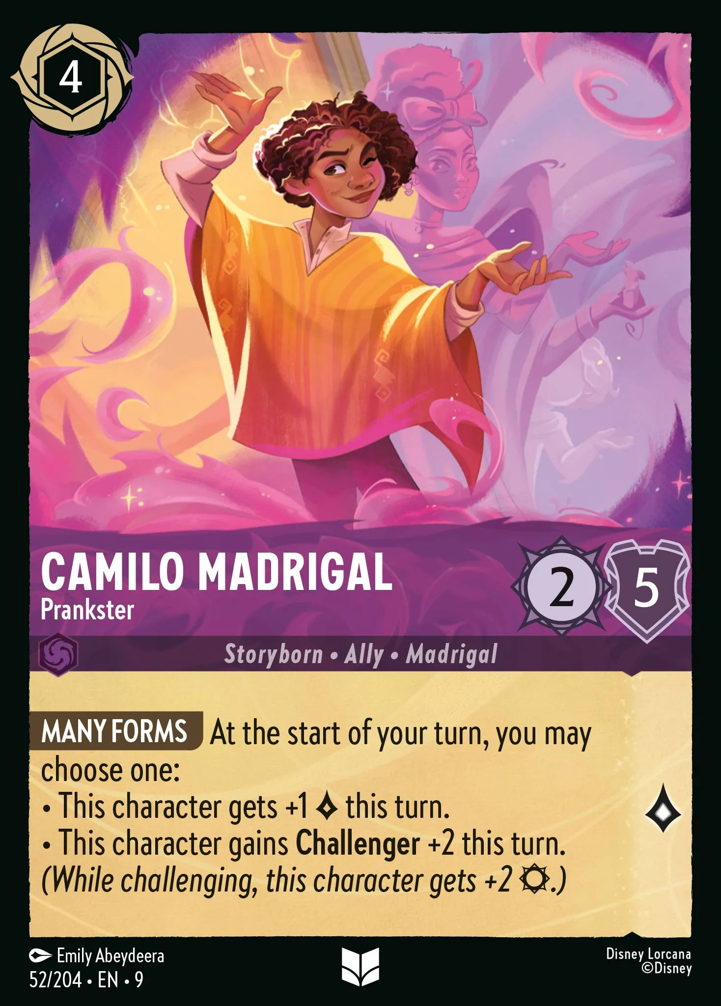 2025 Fabled Camilo Madrigal - Prankster Uncommon #52 Uncommon card image