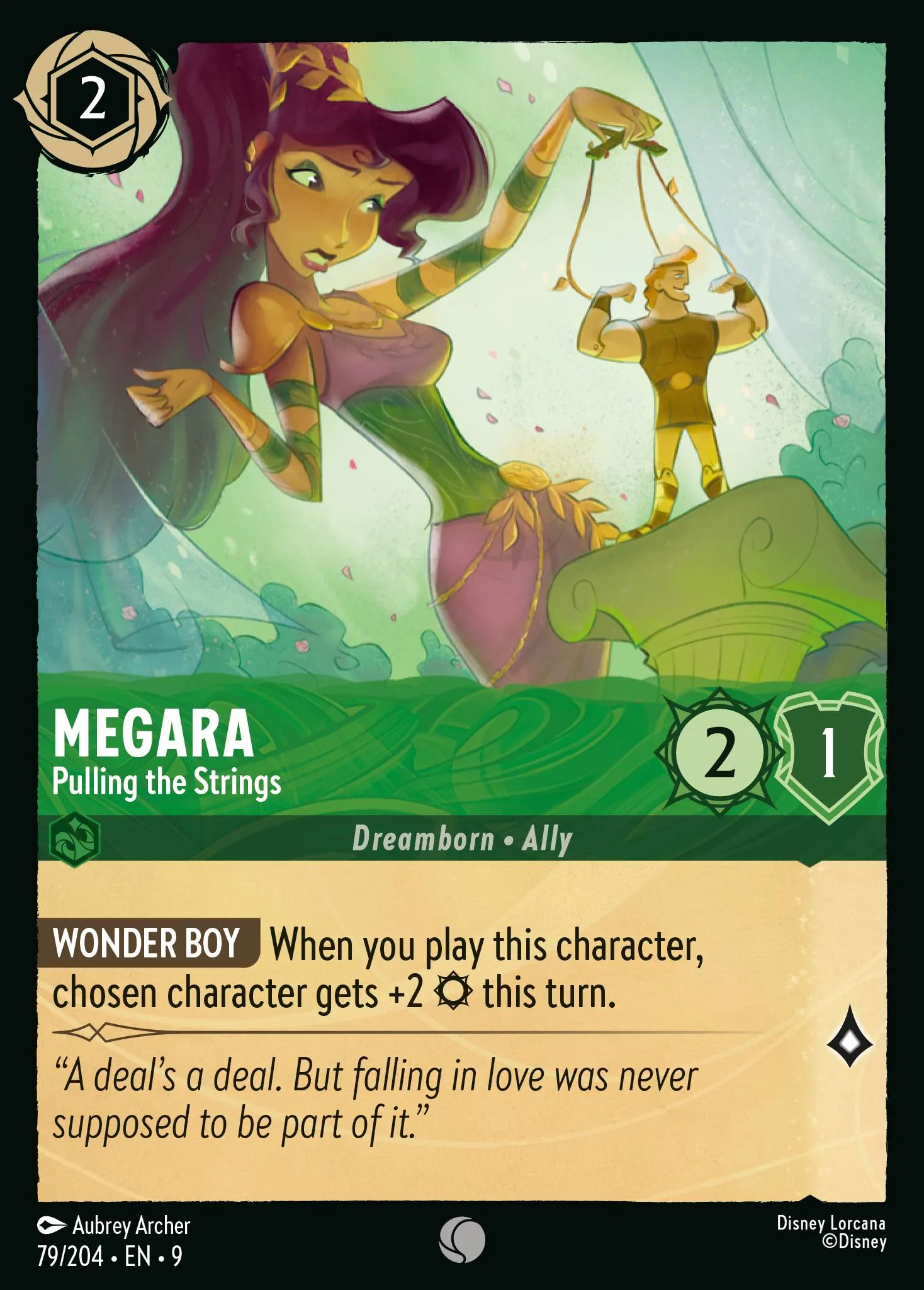 2025 Fabled Megara - Pulling the Strings Common #79 Common card image