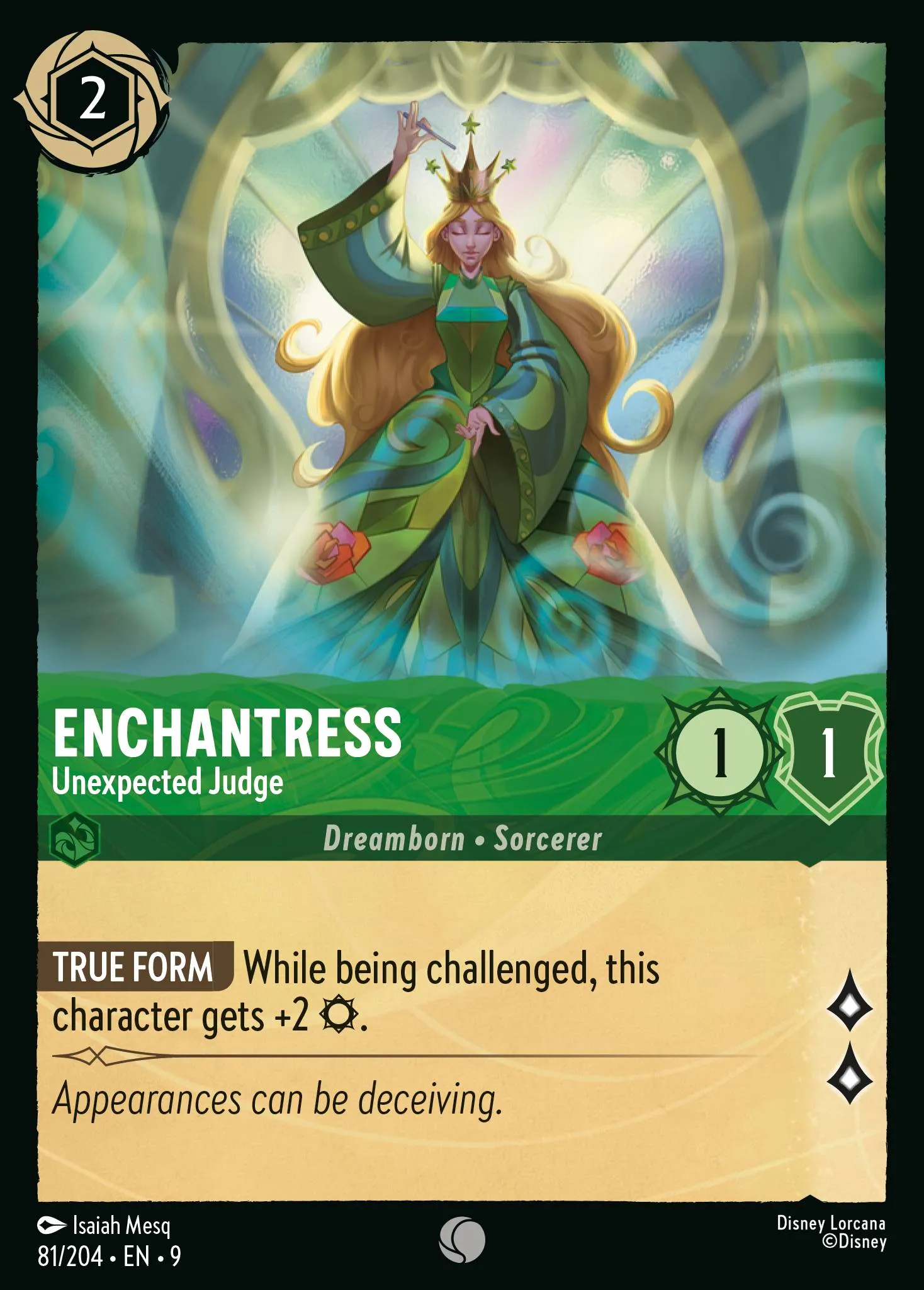 2025 Fabled Enchantress - Unexpected Judge #81 Common card image