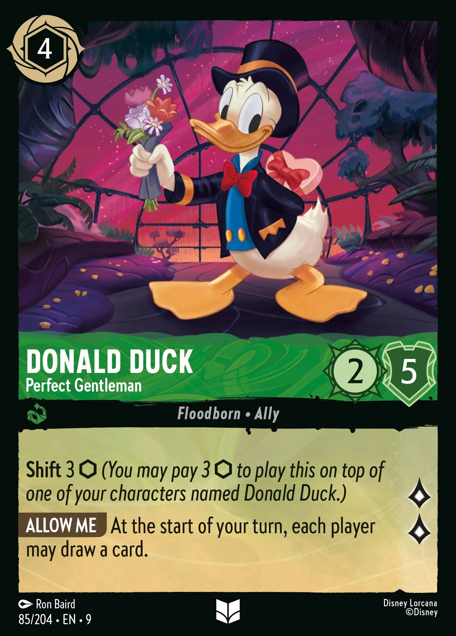 2025 Fabled Donald Duck - Perfect Gentleman #85 Uncommon card image
