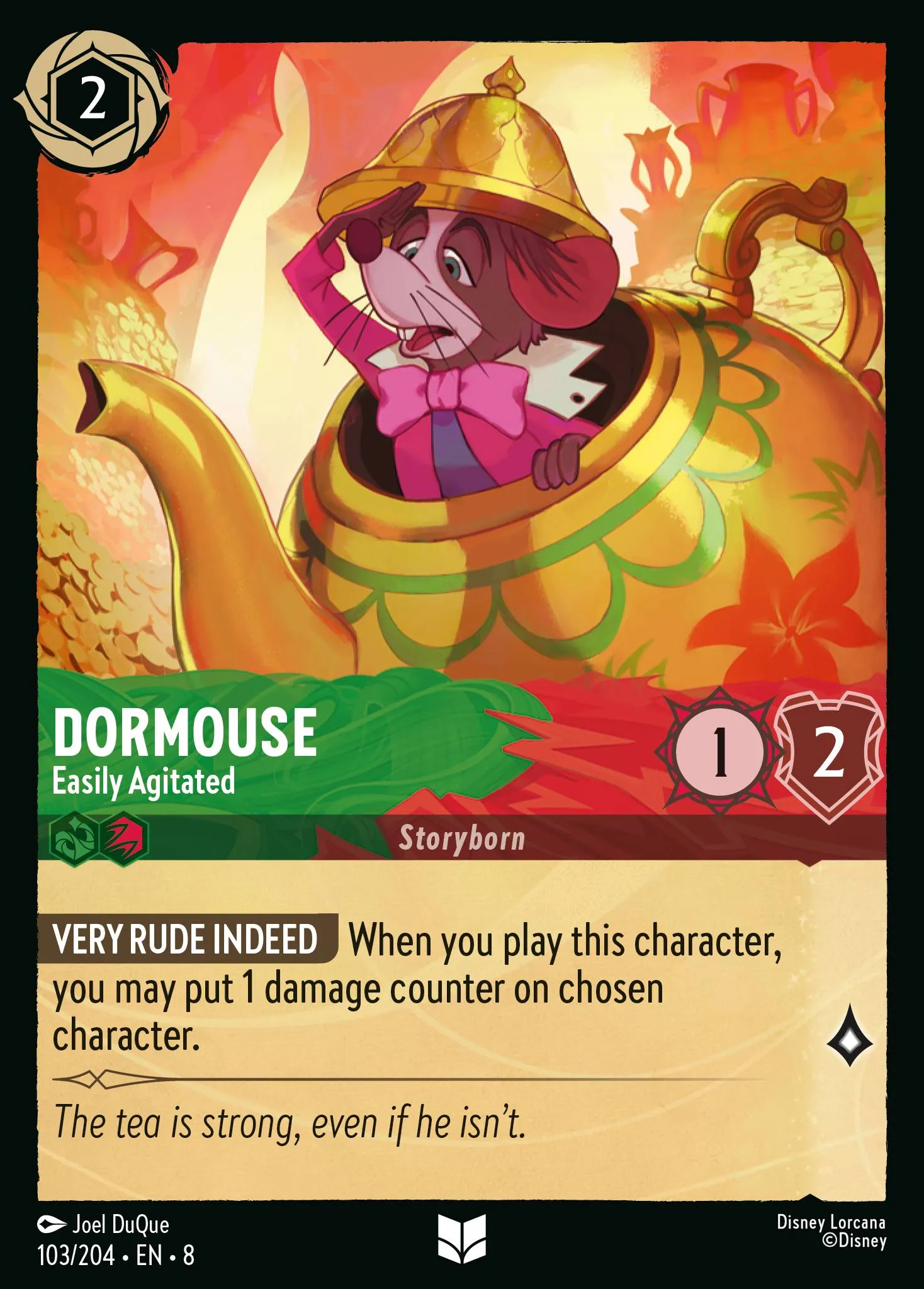 2025 Reign of Jafar Dormouse - Easily Agitated #103 Uncommon card image