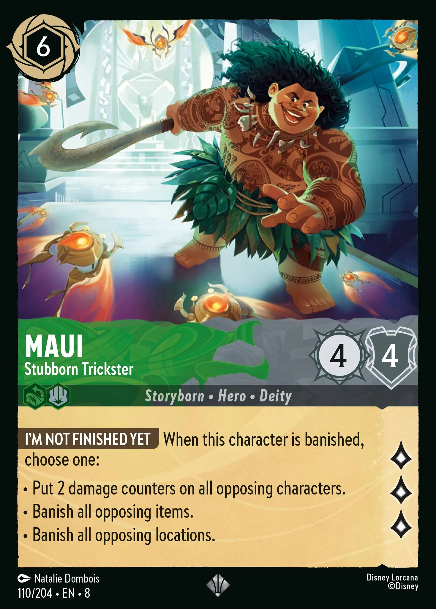 2025 Reign of Jafar Maui - Stubborn Trickster #110 Super Rare card image