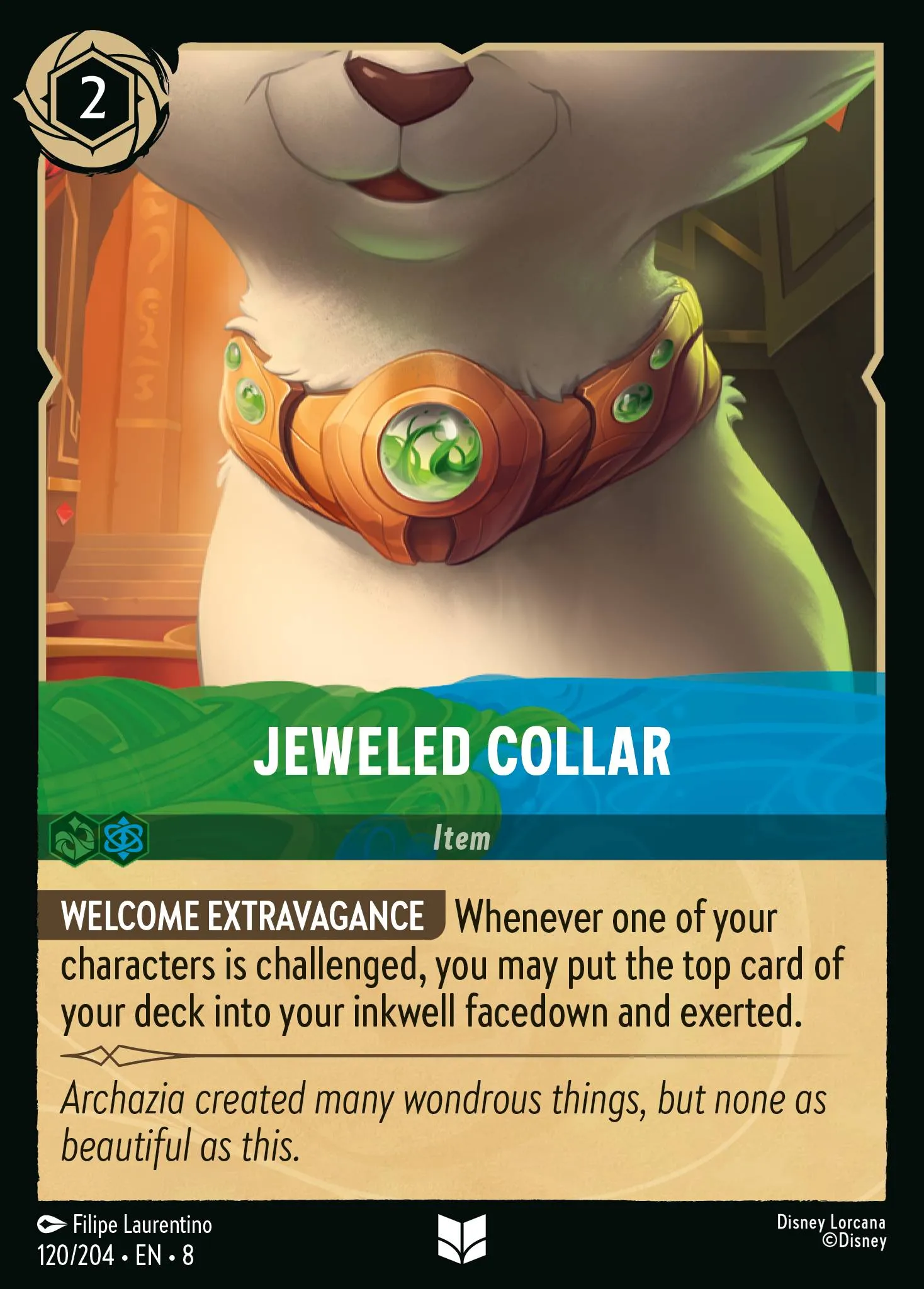 2025 Reign of Jafar Emerald Coil #120 Uncommon card image