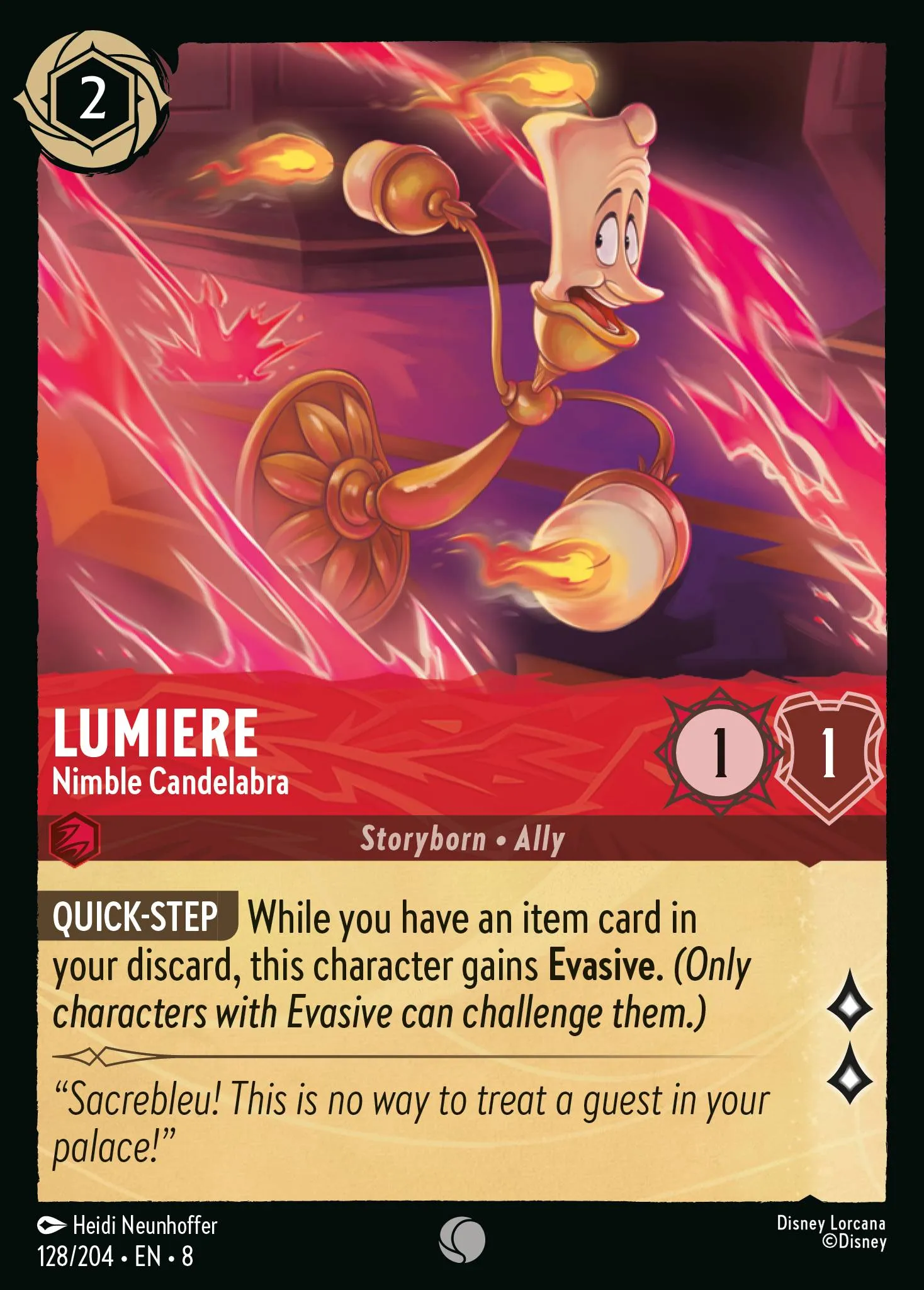 2025 Reign of Jafar Lumiere - Nimble Candelabra #128 Common card image