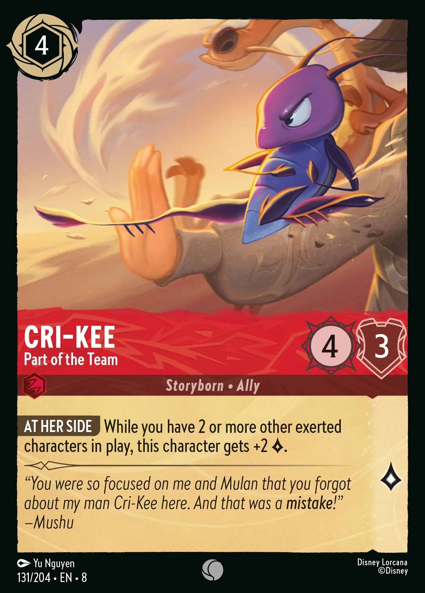 2025 Reign of Jafar Cri-Kee - Part of the Team #131 Common card image