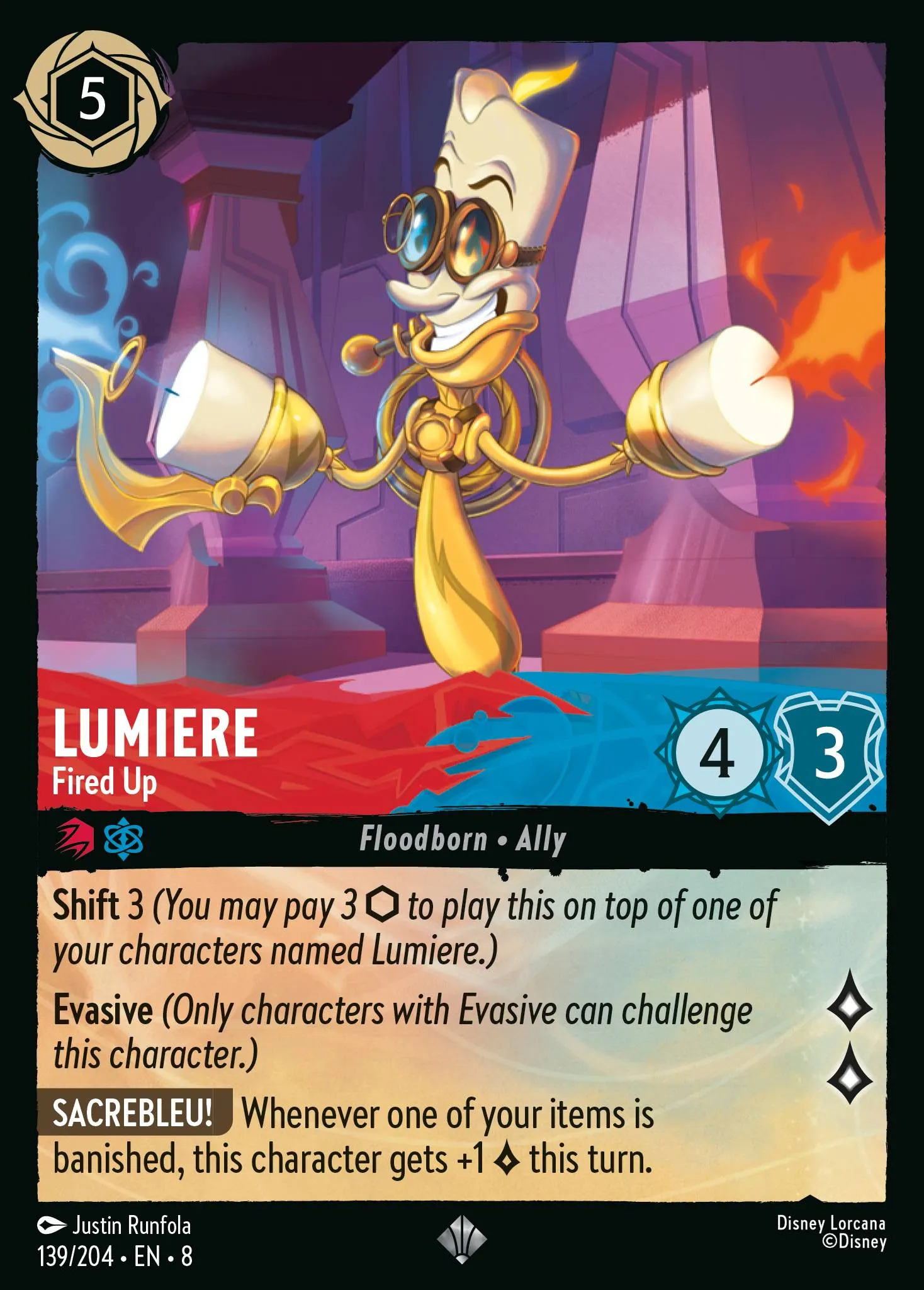 2025 Reign of Jafar Goofy - Extreme Athlete #139 Super Rare card image