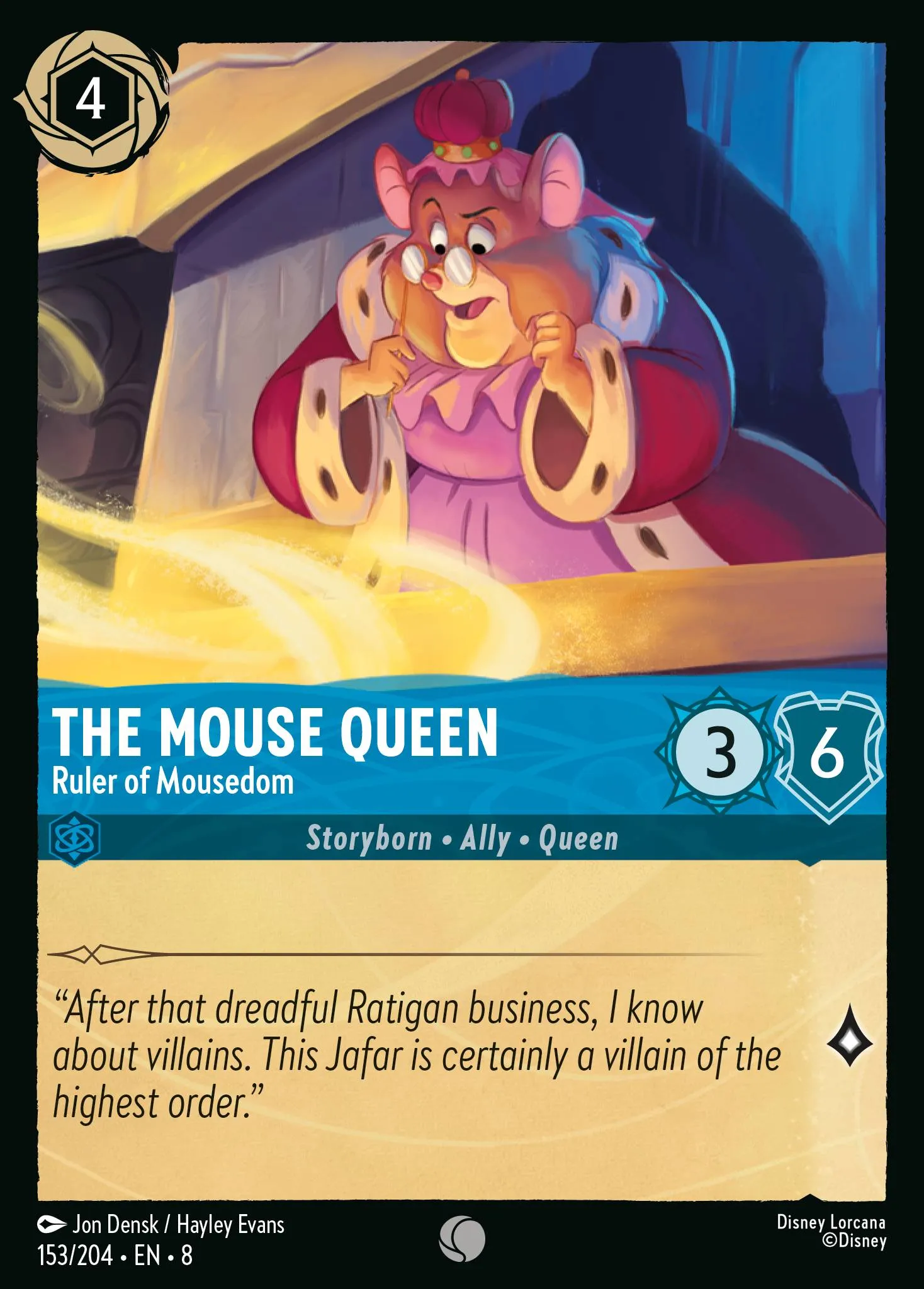 2025 Reign of Jafar Clarabelle - News Reporter #153 Common card image