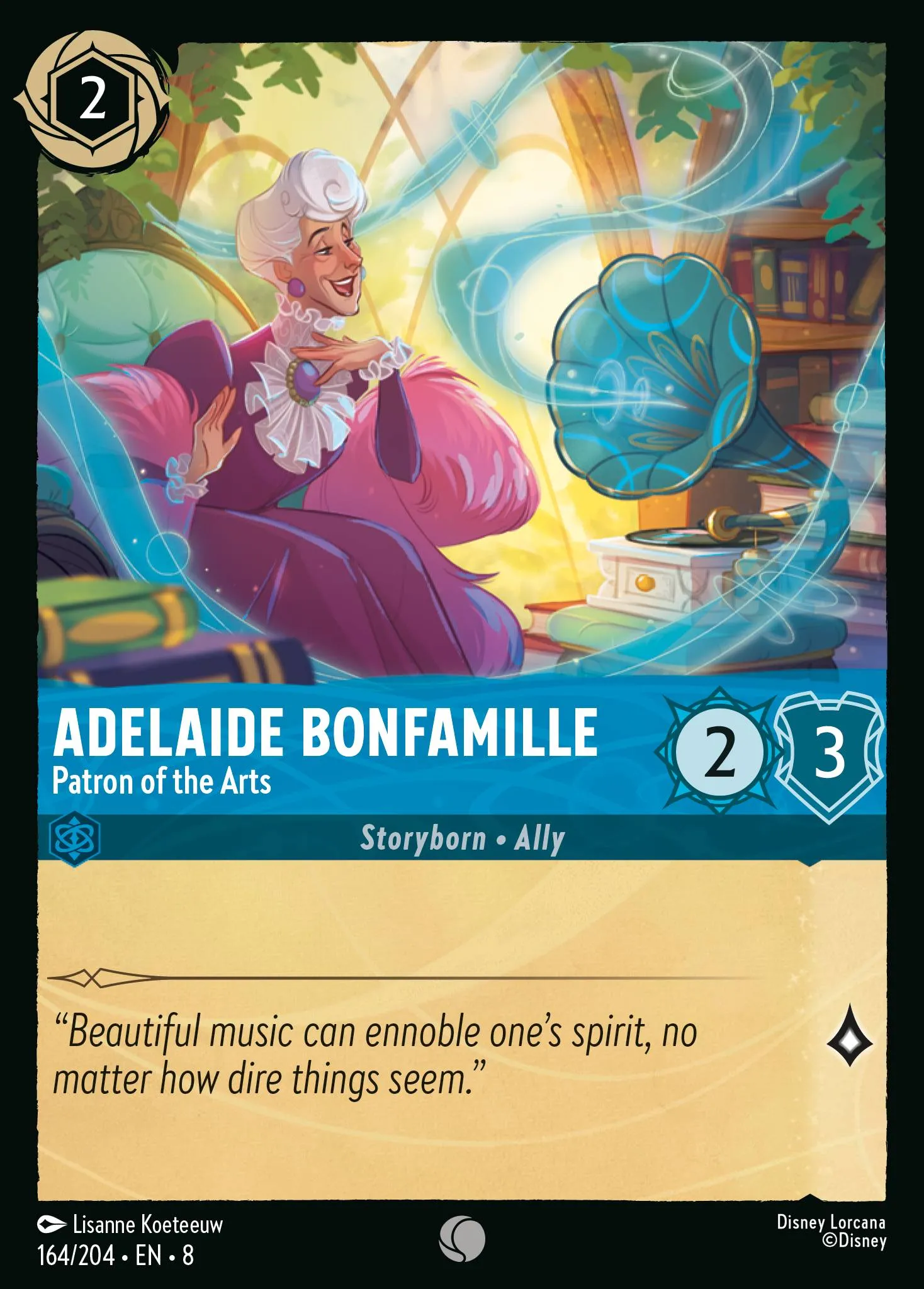 2025 Reign of Jafar Adelaide Bonfamille - Patron of the Arts #164 Common card image