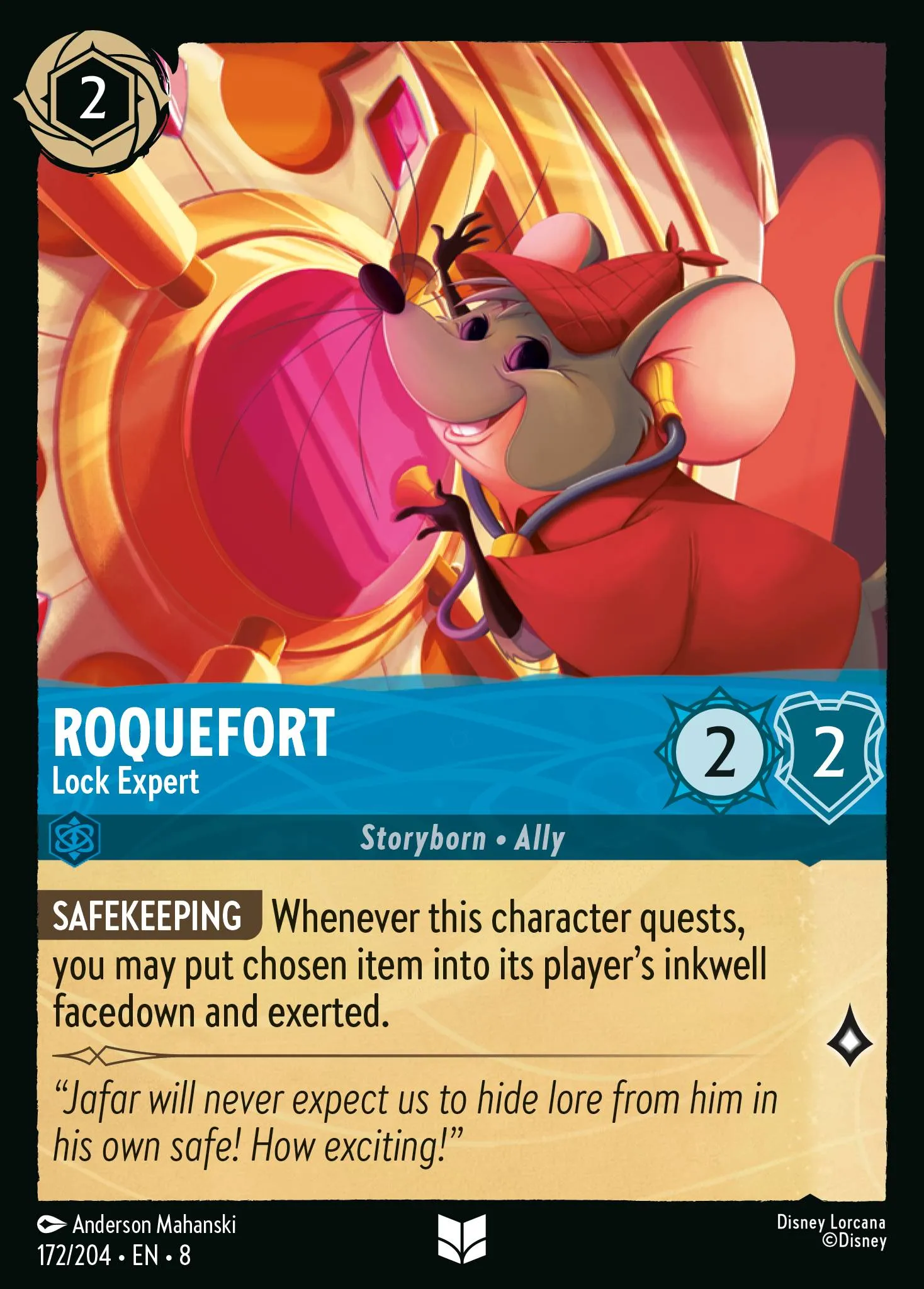 2025 Reign of Jafar Lady Click - Protective Confidant #172 Uncommon card image
