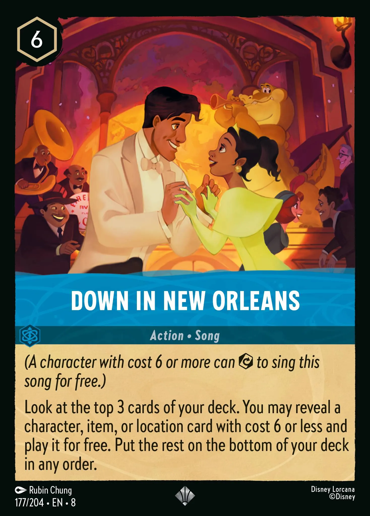 2025 Reign of Jafar Down in New Orleans #177 Super Rare card image