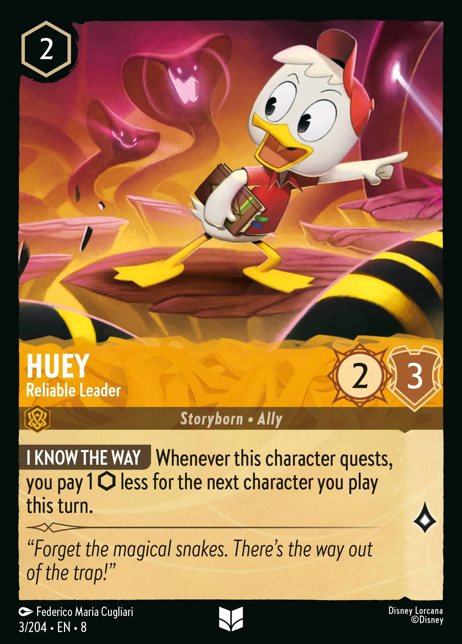 2025 Reign of Jafar Huey - Reliable Leader #3 Uncommon card image
