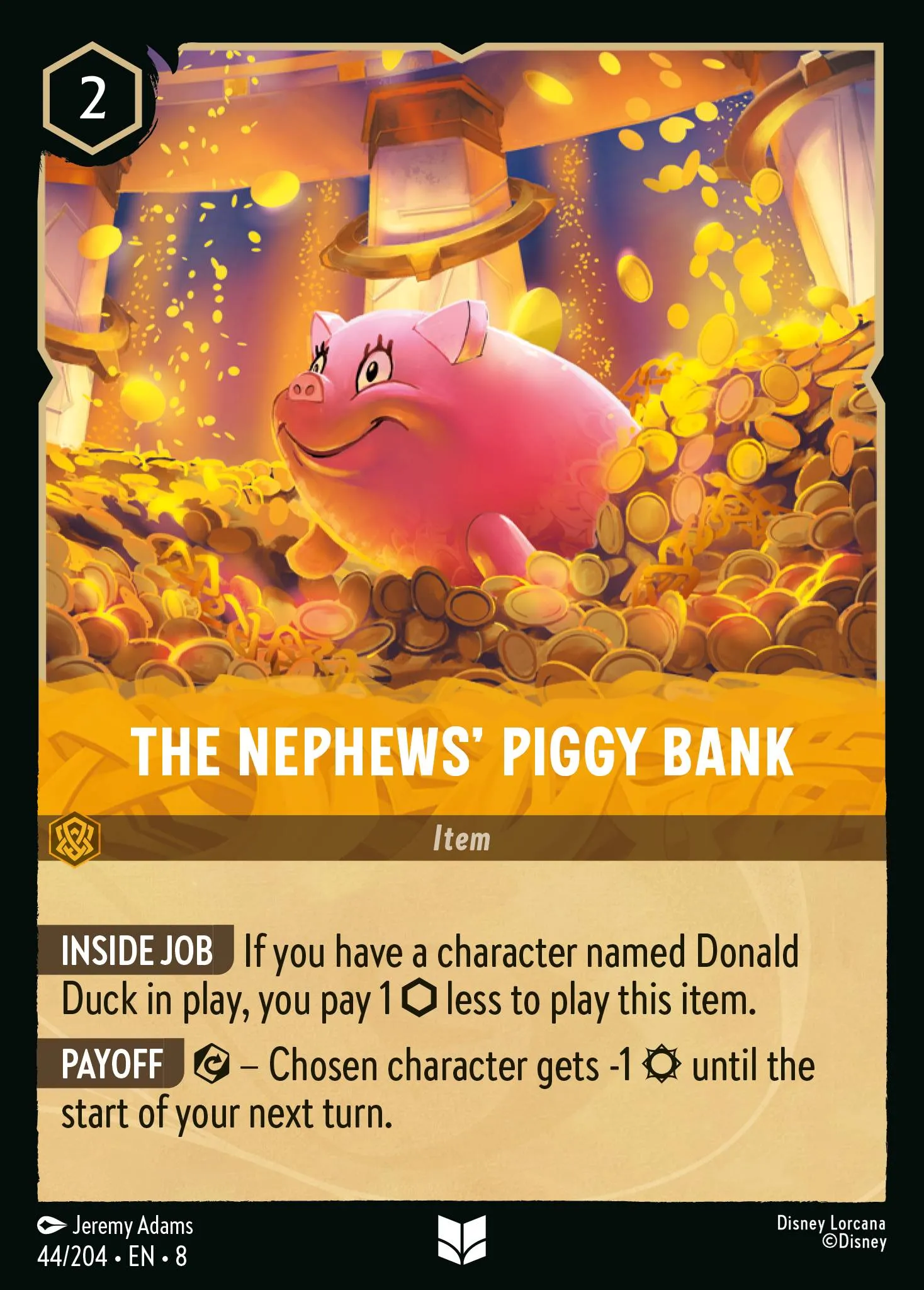 2025 Reign of Jafar The Nephews' Piggy Bank #44 Uncommon card image