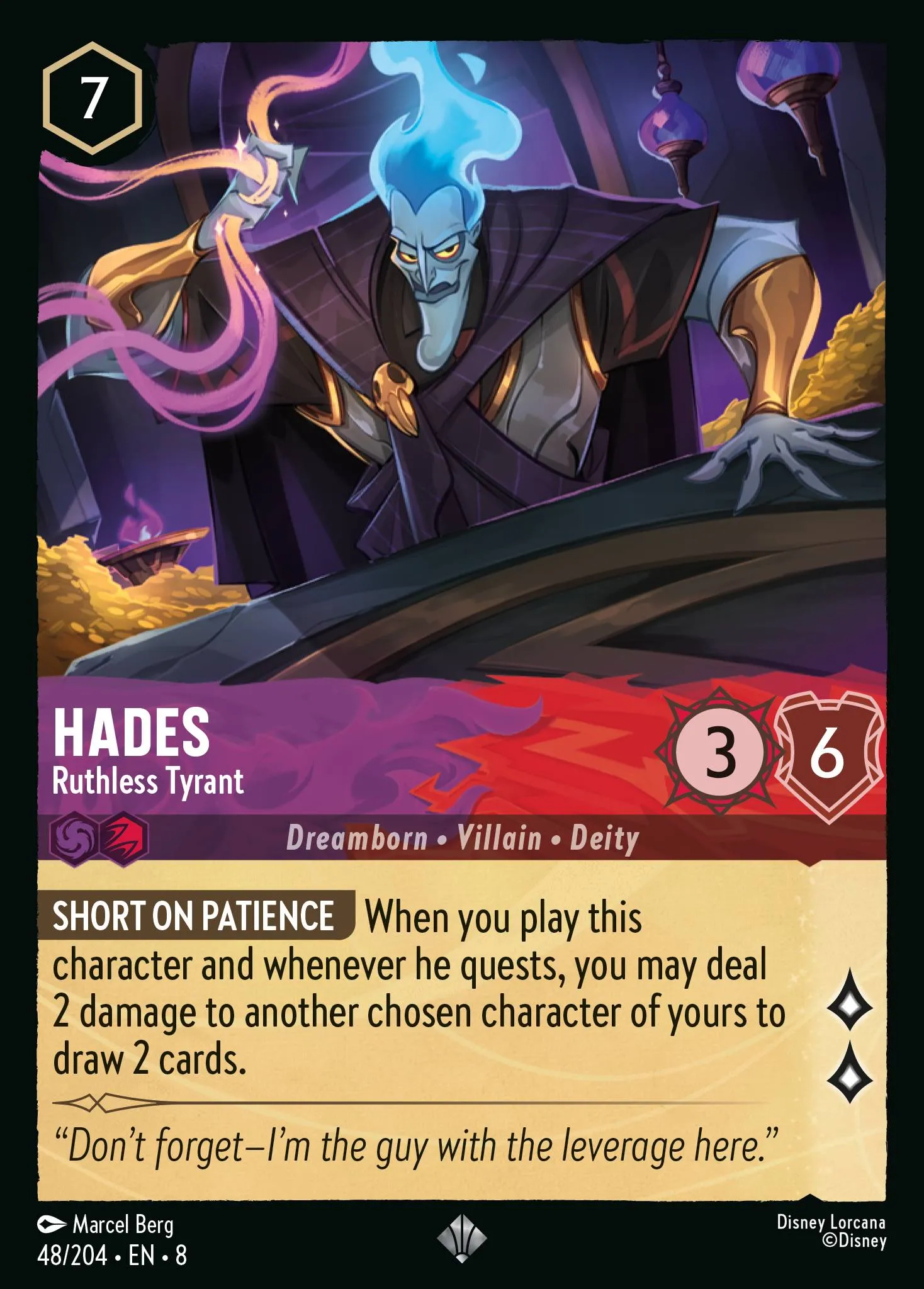 2025 Reign of Jafar Hades - Ruthless Tyrant #48 Super Rare card image