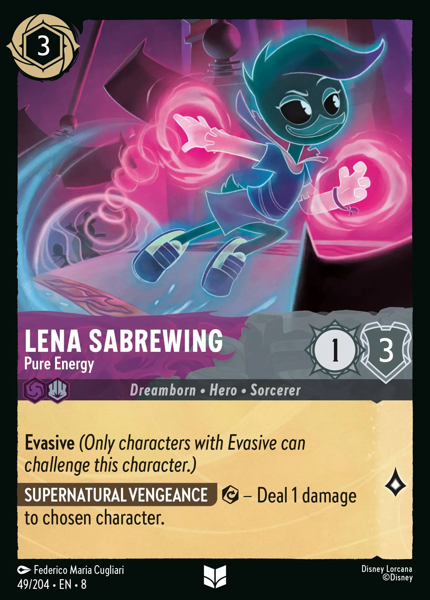 2025 Reign of Jafar Lena Sabrewing - Pure Energy #49 Uncommon card image