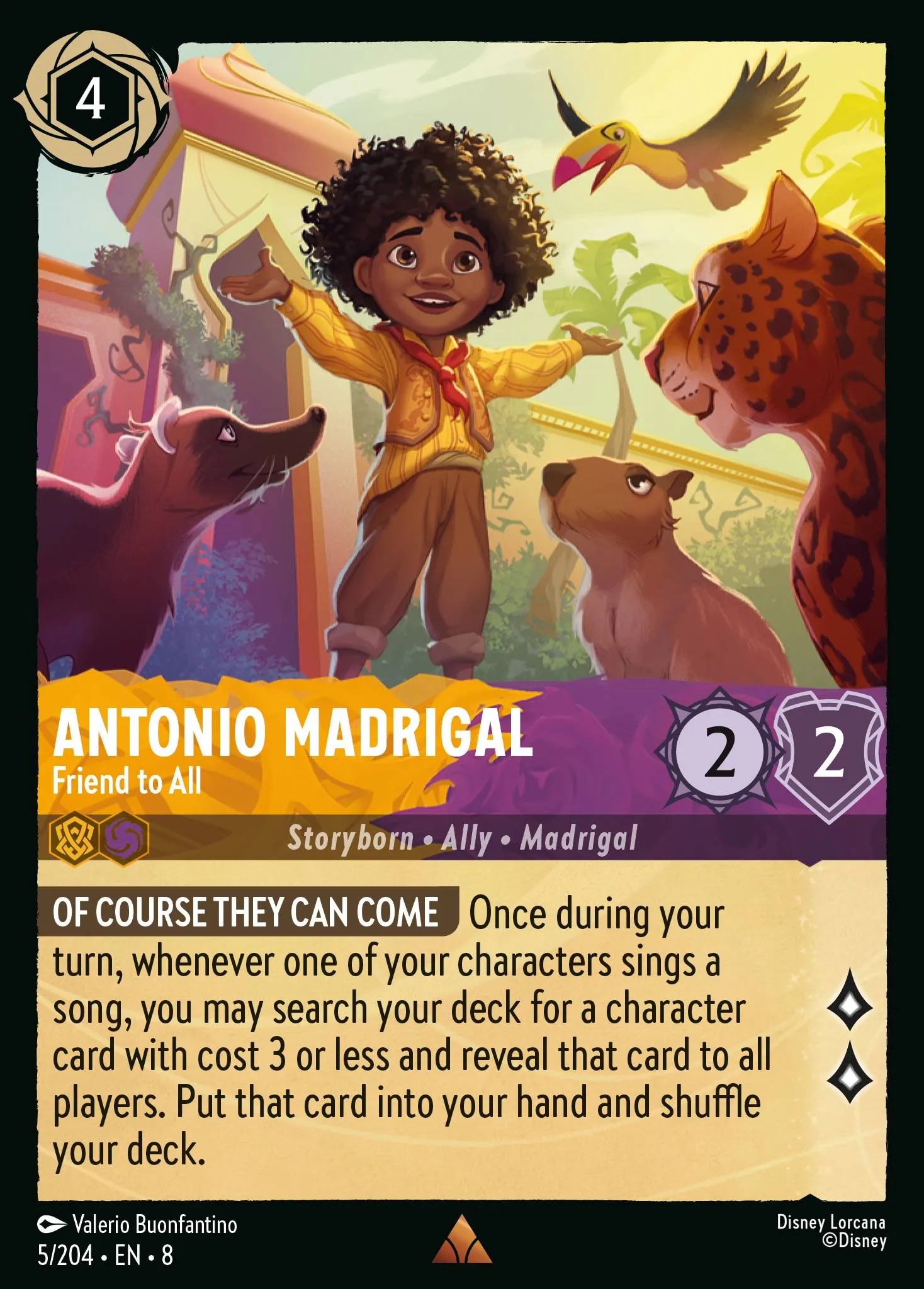 2025 Reign of Jafar Antonio Madrigal - Friend to All #5 Rare card image