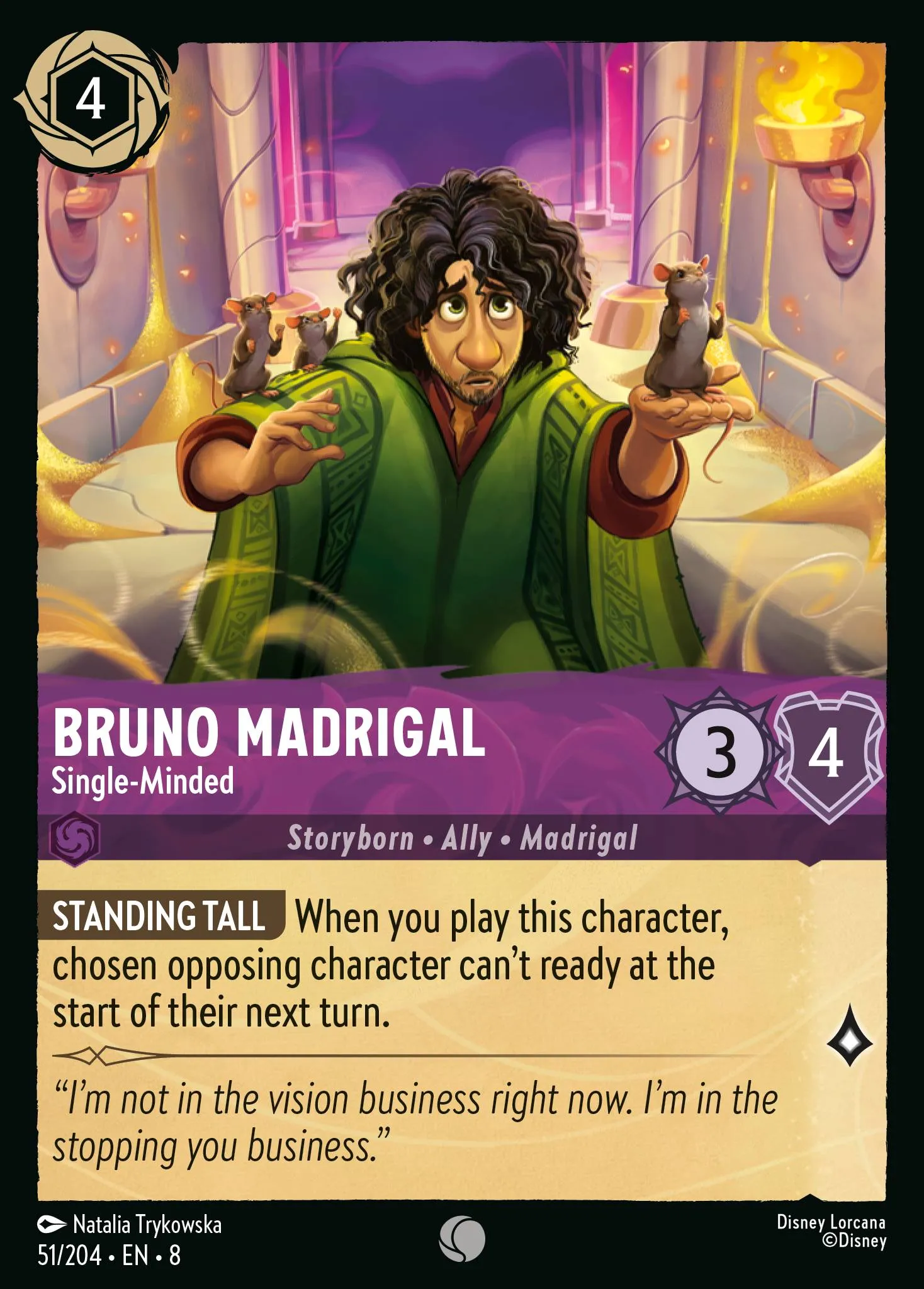 2025 Reign of Jafar Bruno Madrigal - Single-Minded #51 Common card image