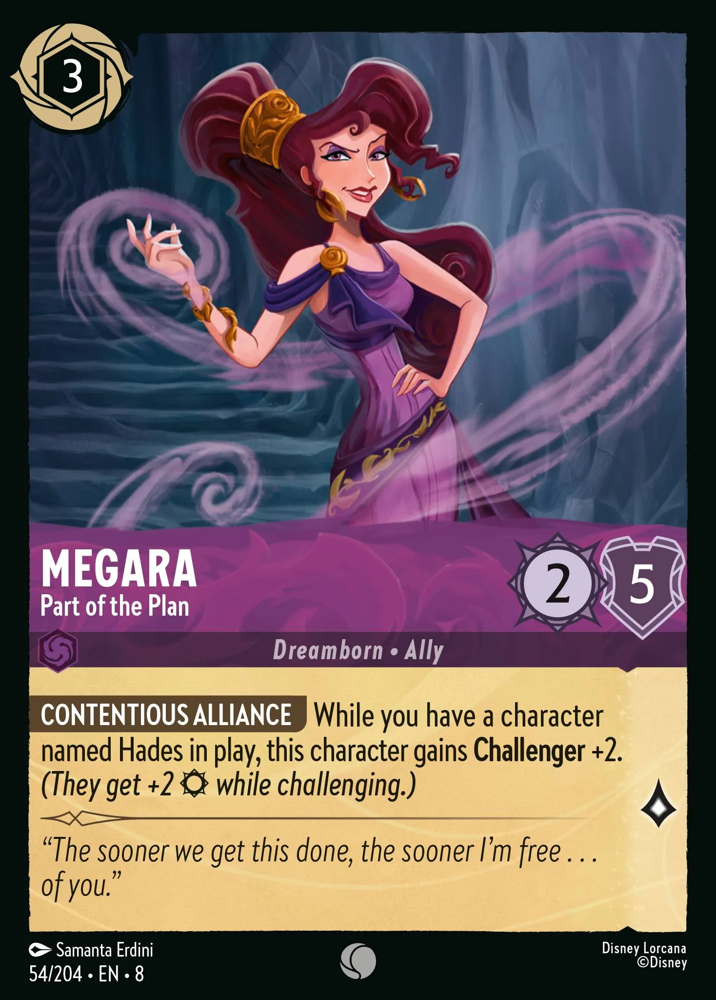 2025 Reign of Jafar Megara - Part of the Plan #54 Common card image