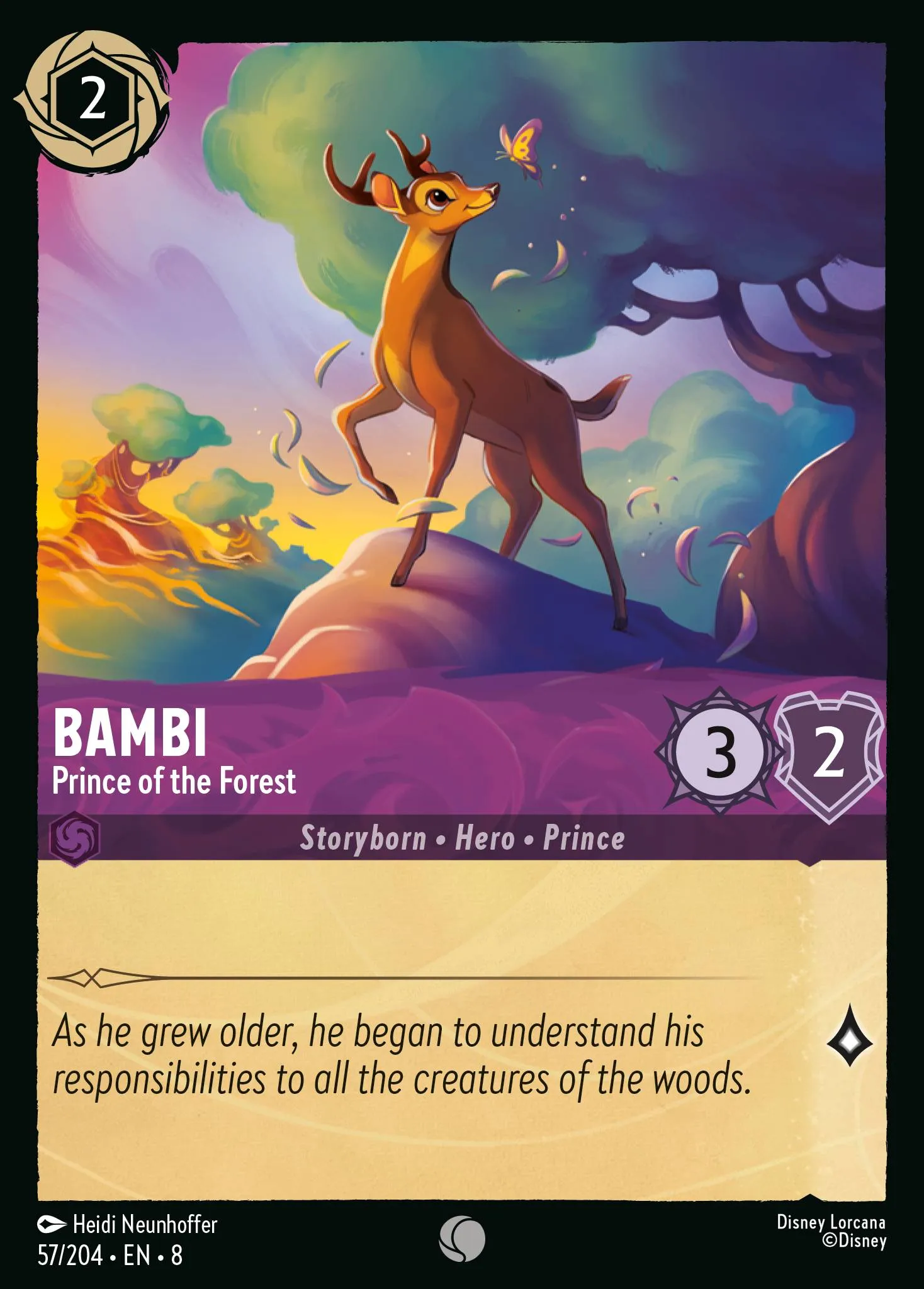 2025 Reign of Jafar Bambi - Prince of the Forest #57 Common card image
