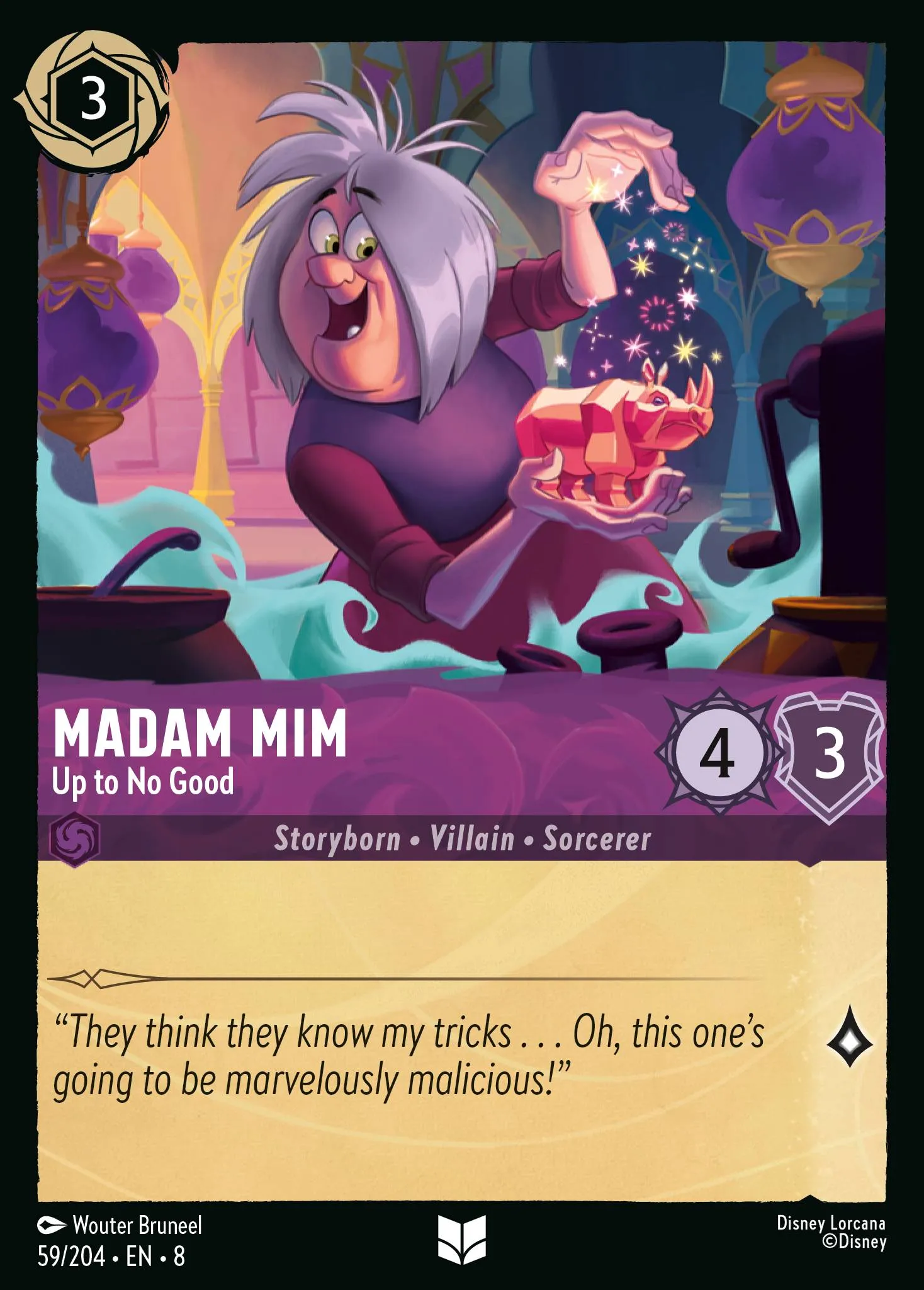 2025 Reign of Jafar Madam Mim - Up to No Good #59 Uncommon card image