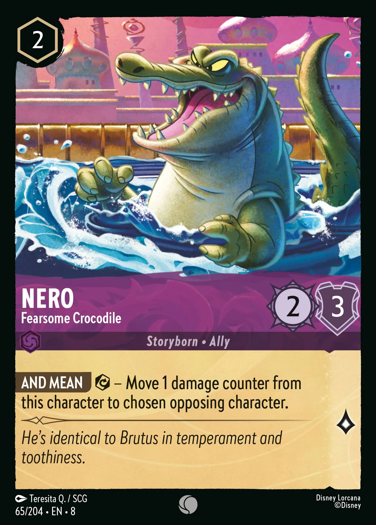 2025 Reign of Jafar Nero - Fearsome Crocodile #65 Common card image