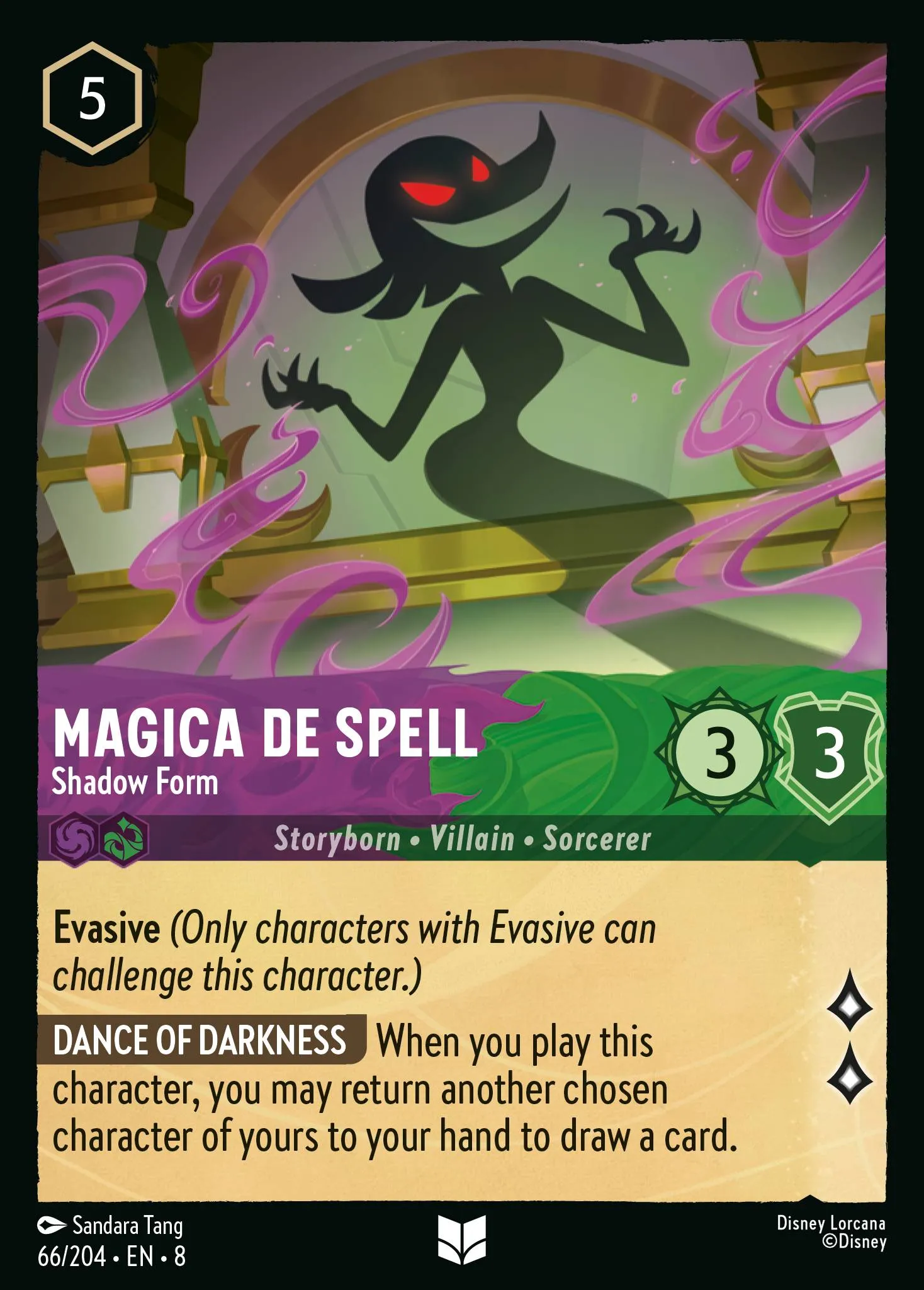 2025 Reign of Jafar Magica De Spell - Shadow Form #66 Uncommon card image