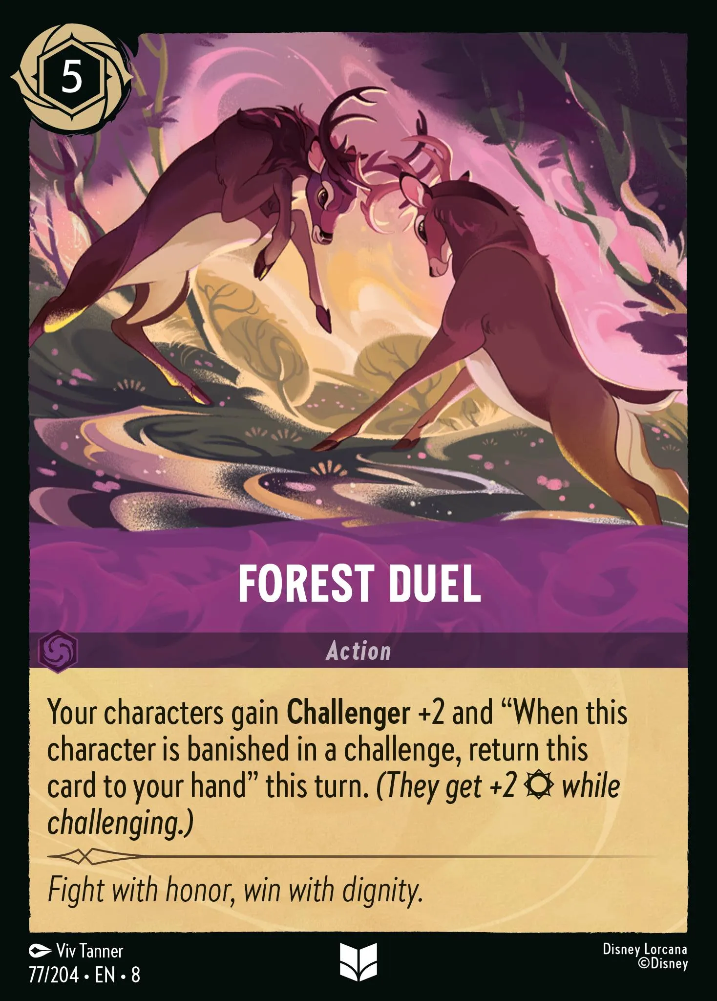 2025 Reign of Jafar Forest Duel #77 Uncommon card image