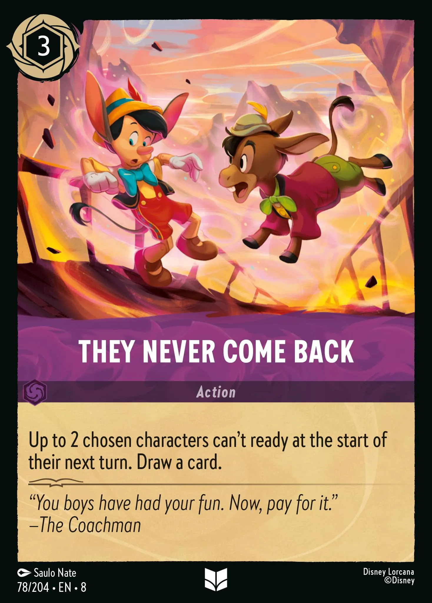 2025 Reign of Jafar They Never Come Back #78 Uncommon card image