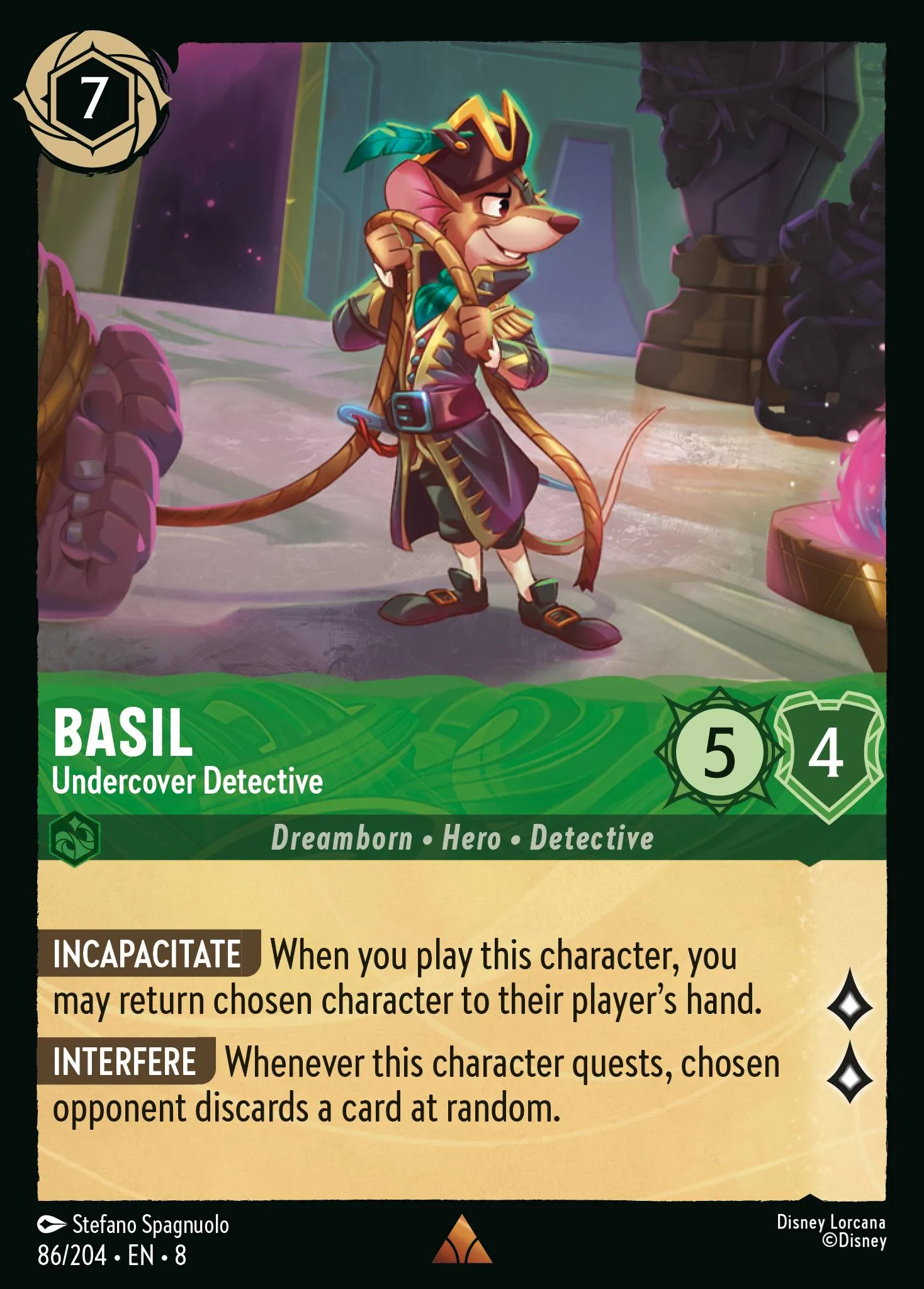 2025 Reign of Jafar Basil - Undercover Detective #86 Rare card image