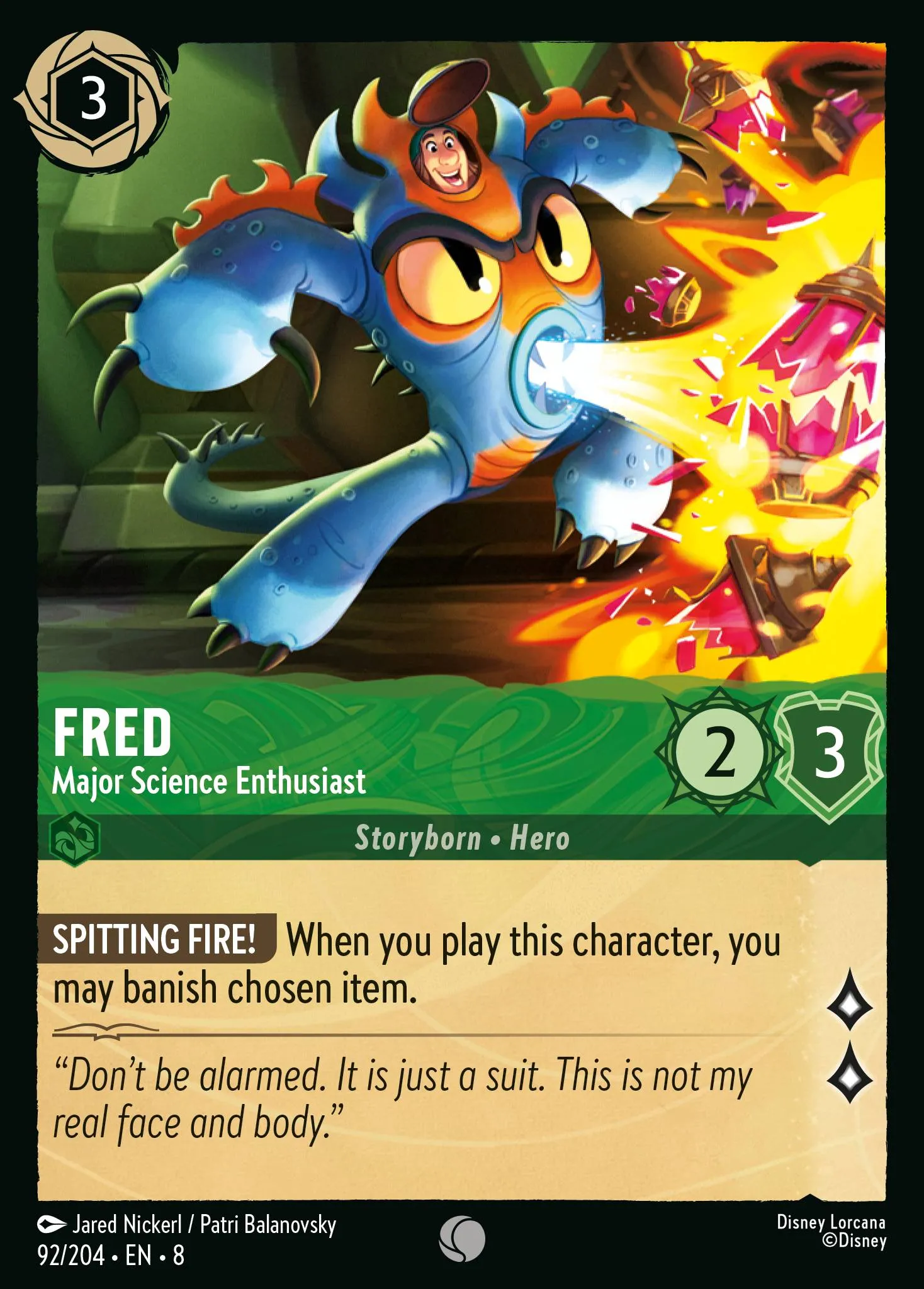 2025 Reign of Jafar Fred - Major Science Enthusiast #92 Common card image