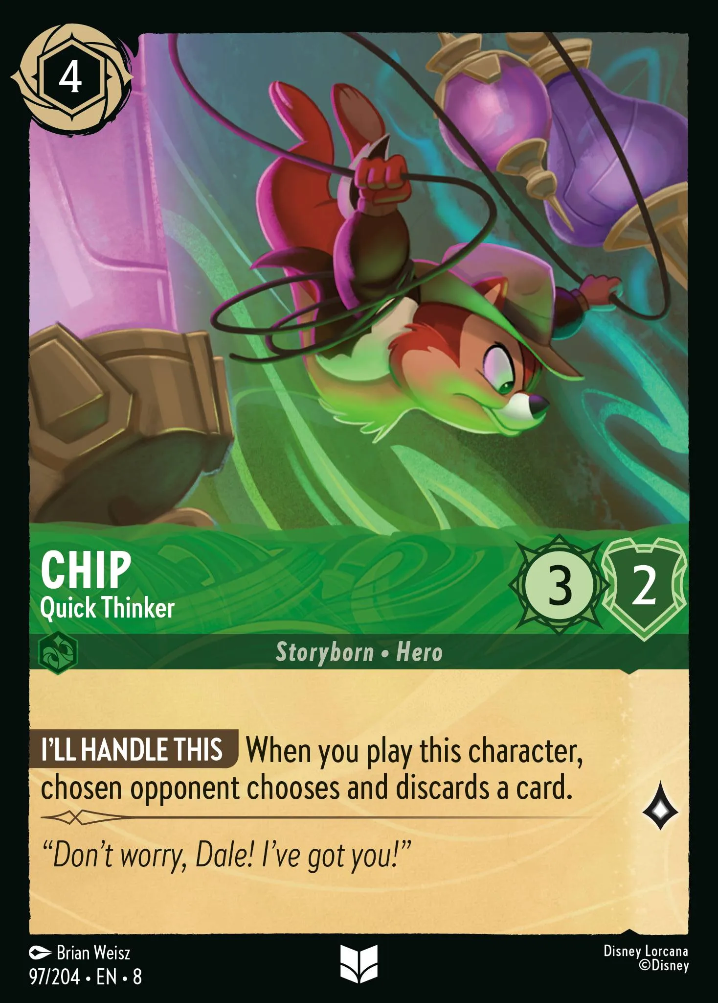 2025 Reign of Jafar Chip - Quick Thinker #97 Uncommon card image