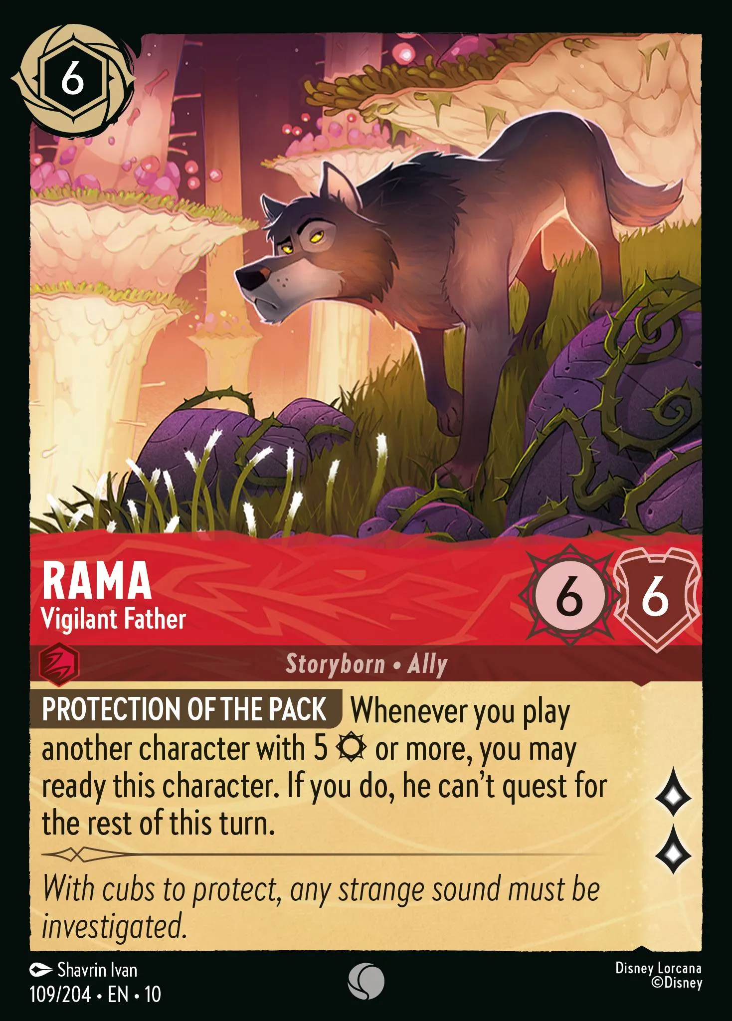 2025 Whispers in the Well Rama - Vigilant Father #109 Common card image