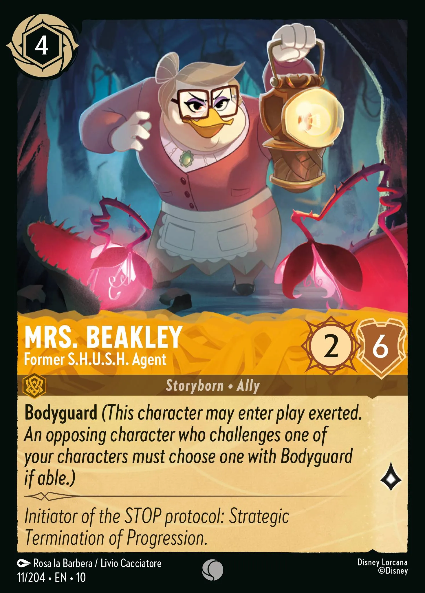 2025 Whispers in the Well Mrs. Beakley - Former S.H.U.S.H. Agent Common #11 Common card image