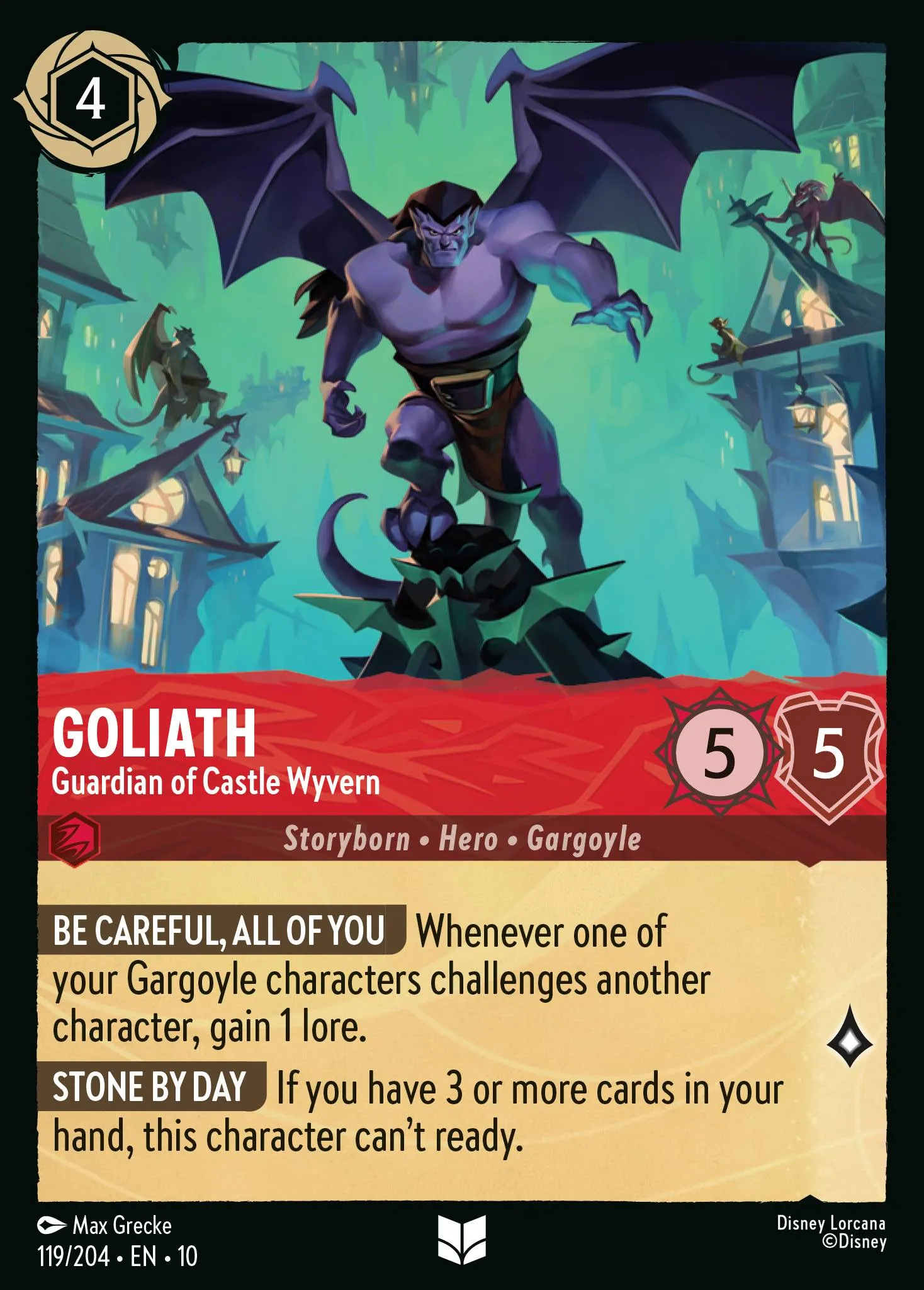 2025 Whispers in the Well Goliath - Guardian of Castle Wyvern #119 Uncommon card image