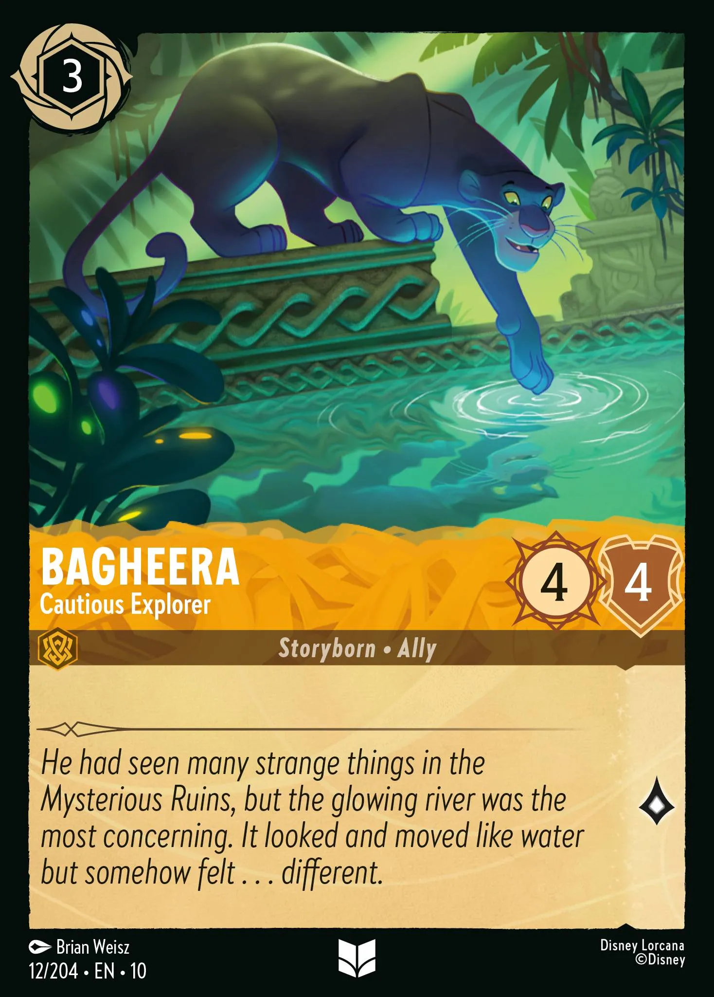 2025 Whispers in the Well Bagheera - Cautious Explorer Uncommon #12 Uncommon card image