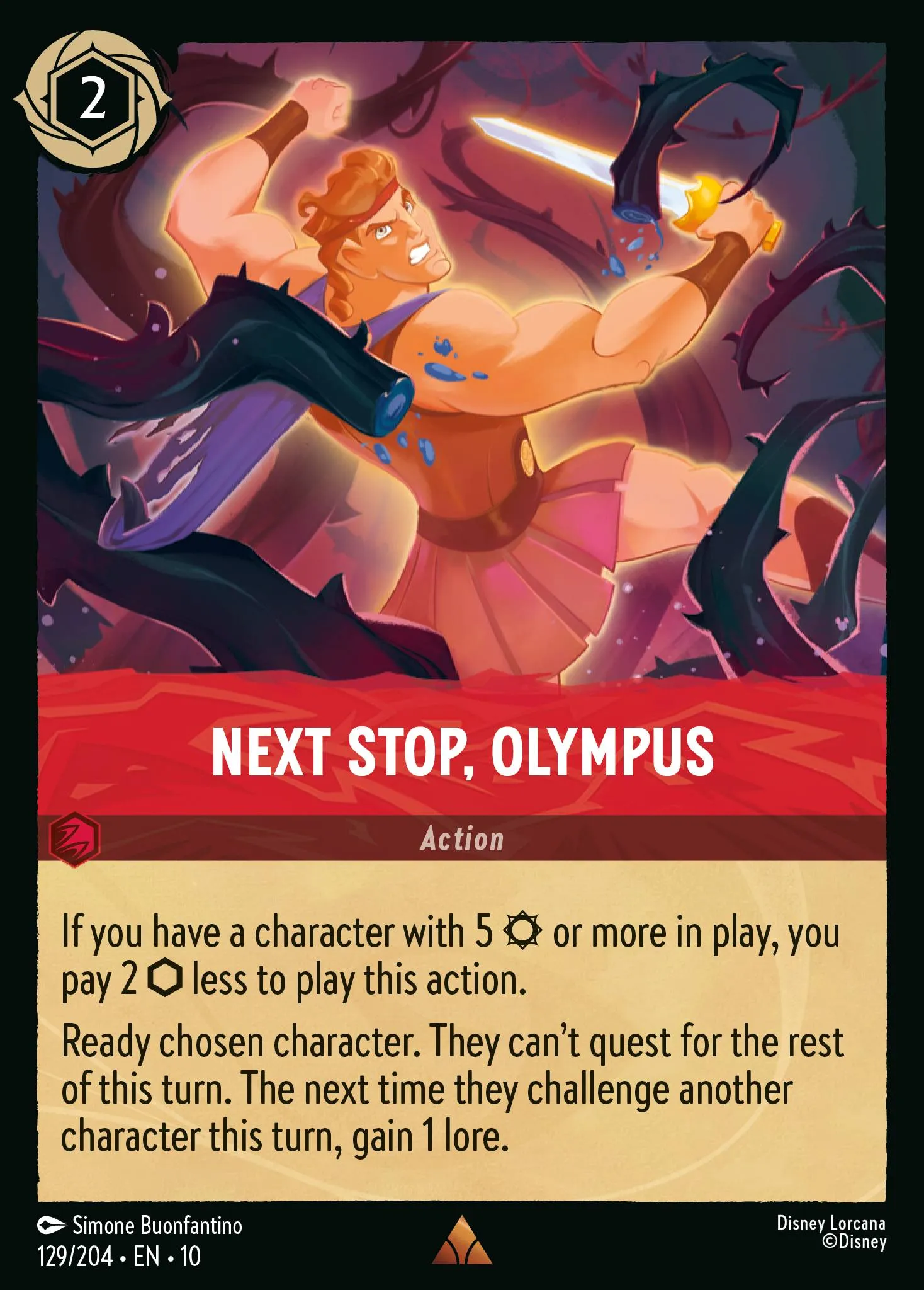 2025 Whispers in the Well Next Stop, Olympus #129 Rare card image