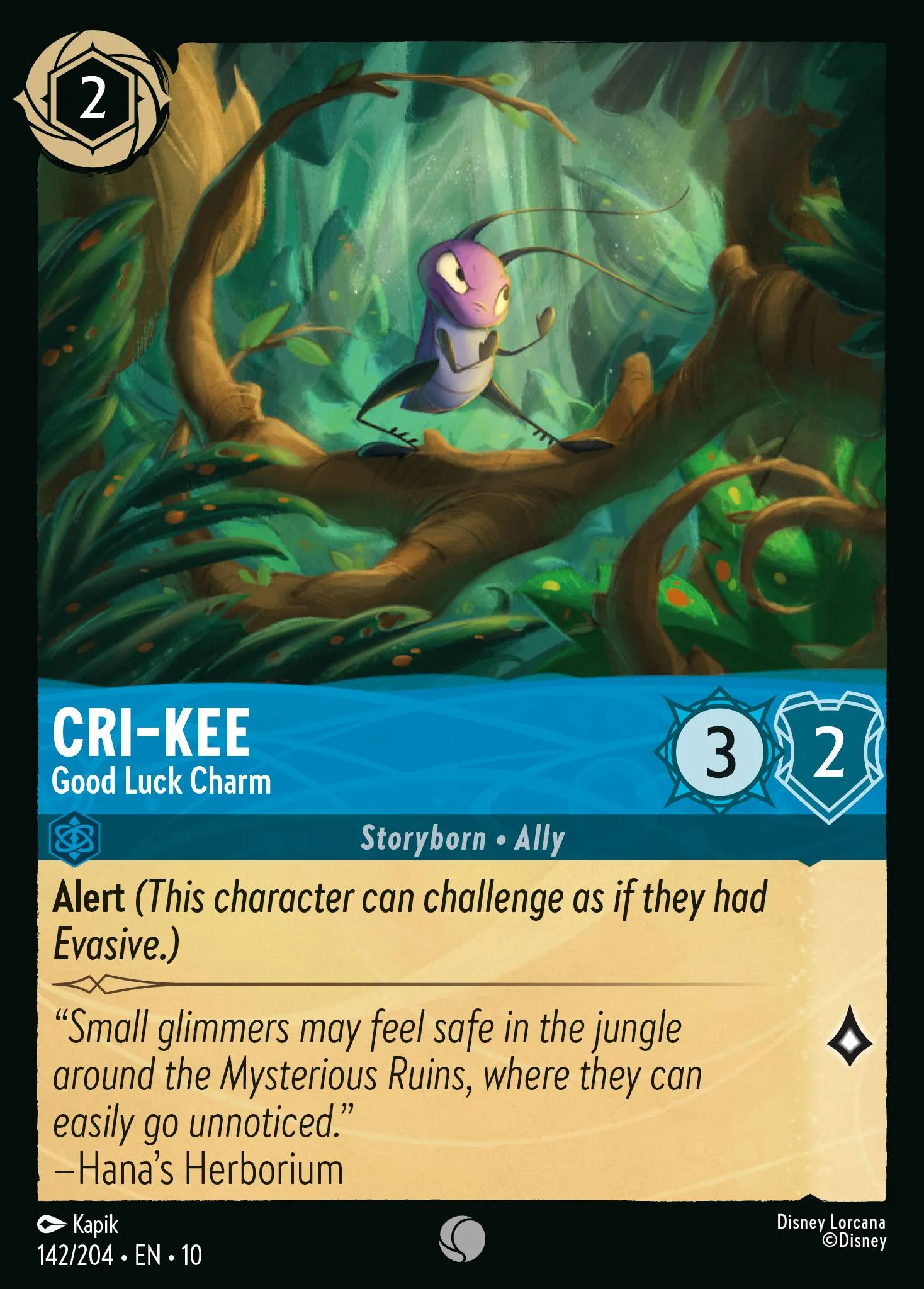 2025 Whispers in the Well Cri-Kee - Good Luck Charm #142 Common card image