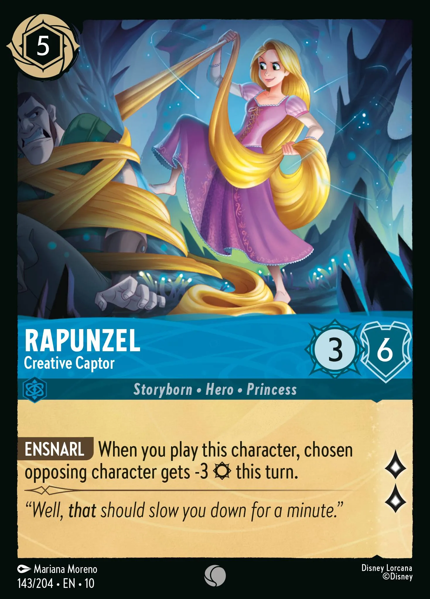 2025 Whispers in the Well Rapunzel - Creative Captor #143 Common card image