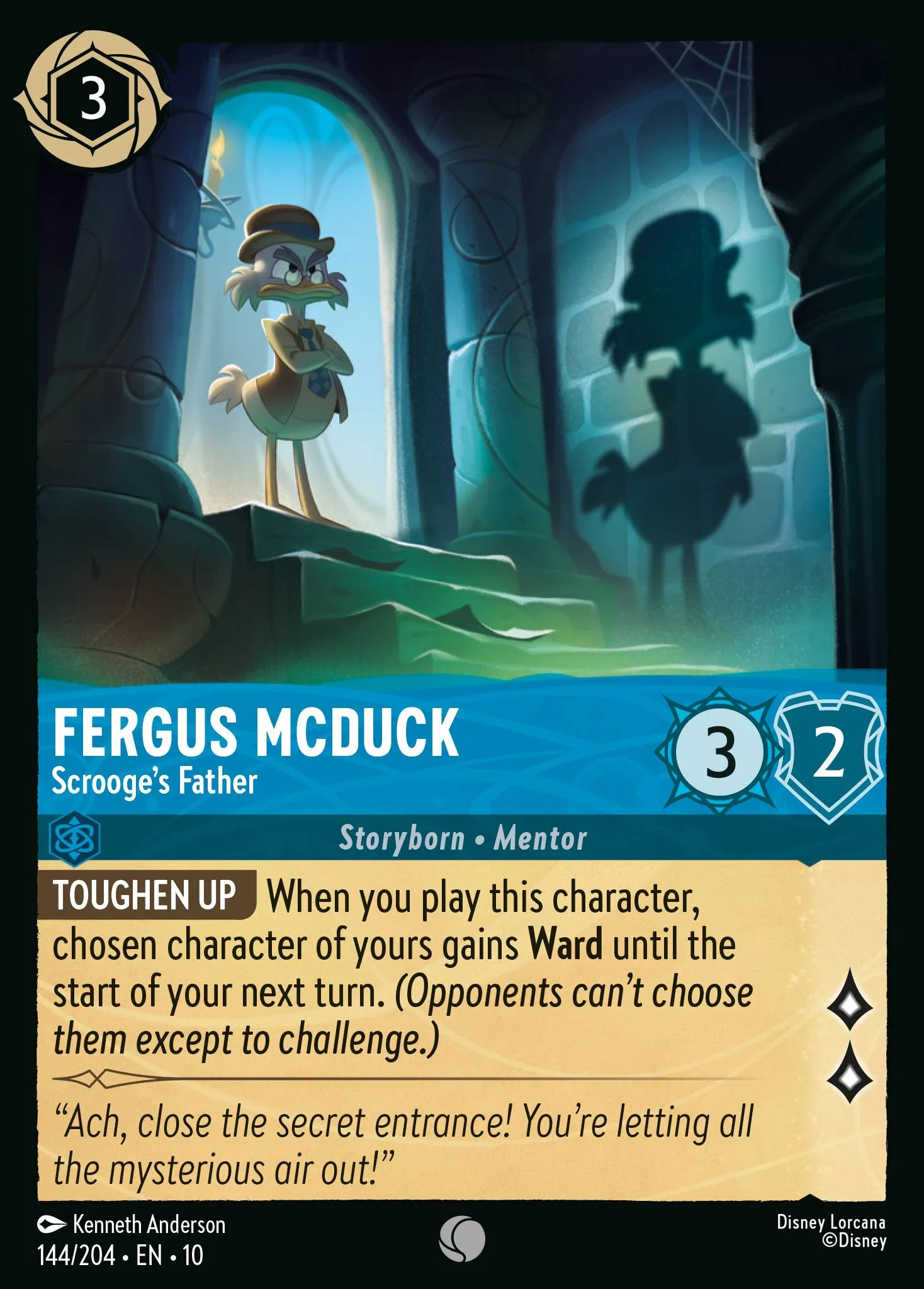 2025 Whispers in the Well Sir Kay, Unruly Knight #144 Common card image